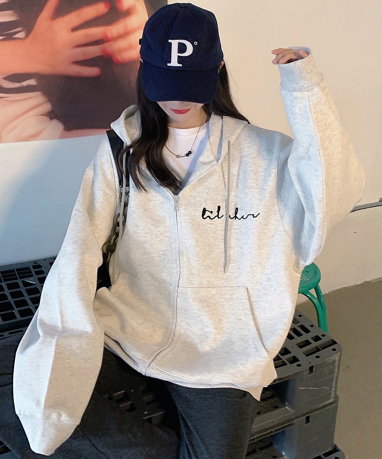 【 DEVICE select 】 ミニロゴプリント フーディ パーカー メンズ レディース ユニセックス 韓国風 Y2K カジュアル ストリート おしゃれ TA418P