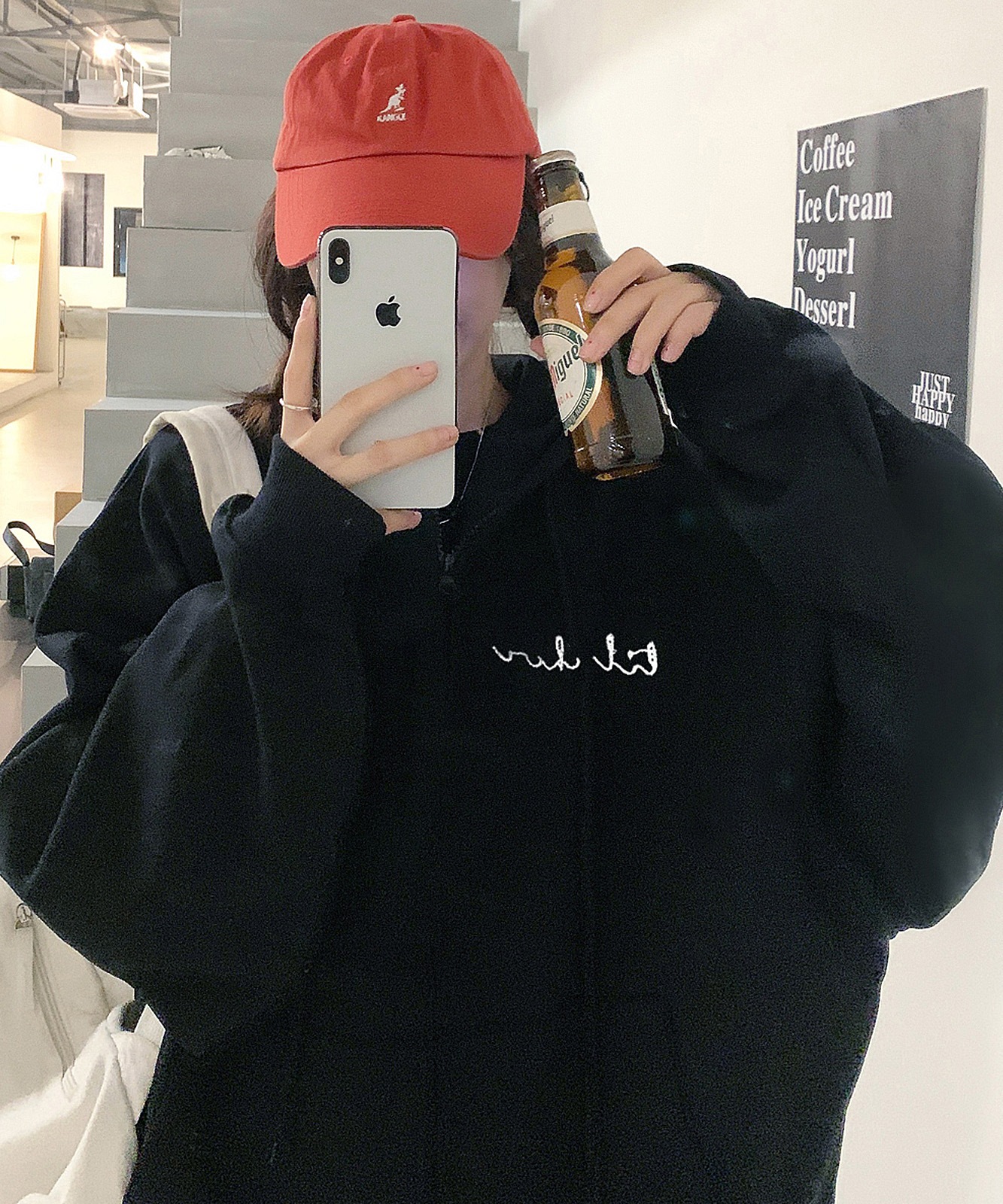 【 DEVICE select 】 ミニロゴプリント フーディ パーカー メンズ レディース ユニセックス 韓国風 Y2K カジュアル ストリート おしゃれ TA418P