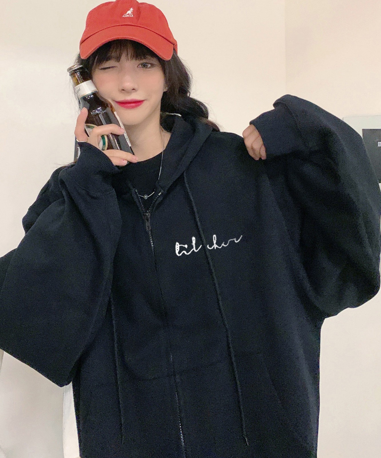 【 DEVICE select 】 ミニロゴプリント フーディ パーカー メンズ レディース ユニセックス 韓国風 Y2K カジュアル ストリート おしゃれ TA418P