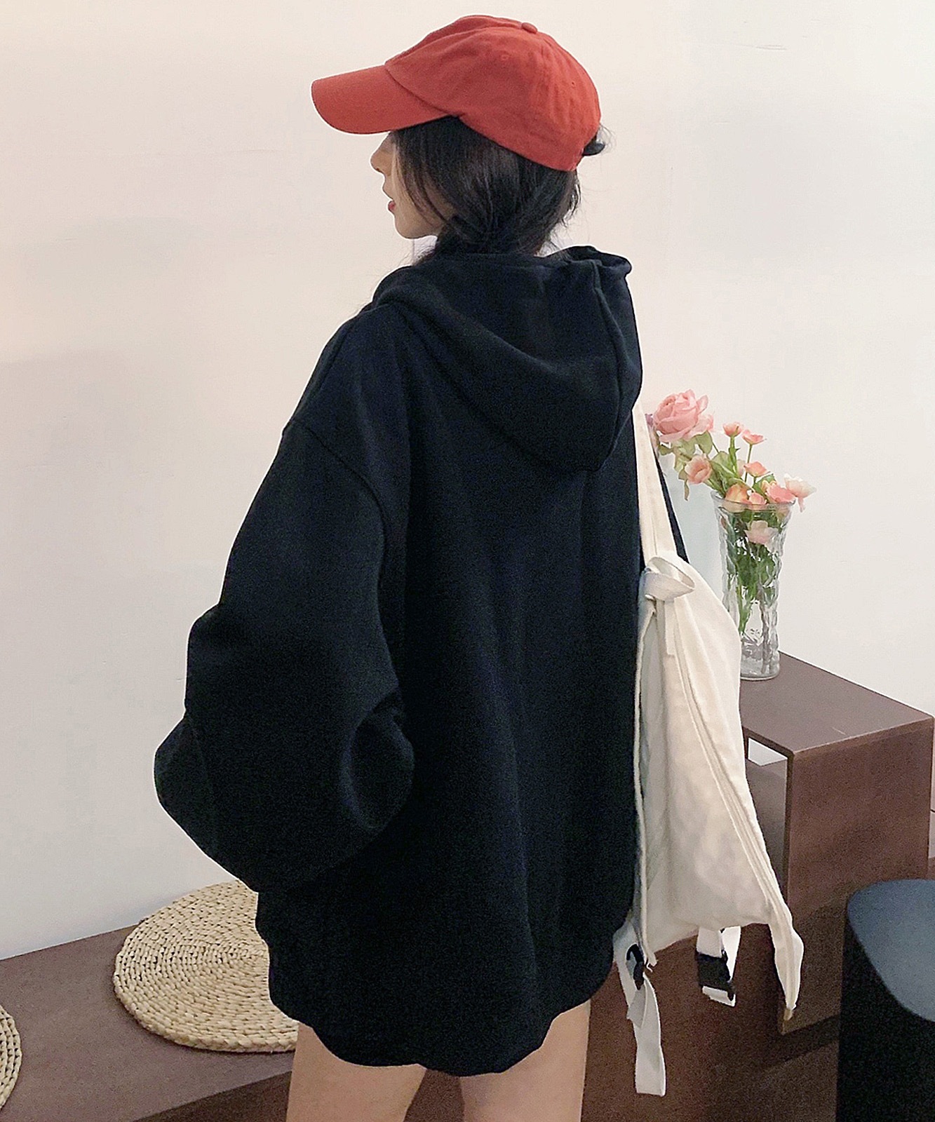 【 DEVICE select 】 ミニロゴプリント フーディ パーカー メンズ レディース ユニセックス 韓国風 Y2K カジュアル ストリート おしゃれ TA418P