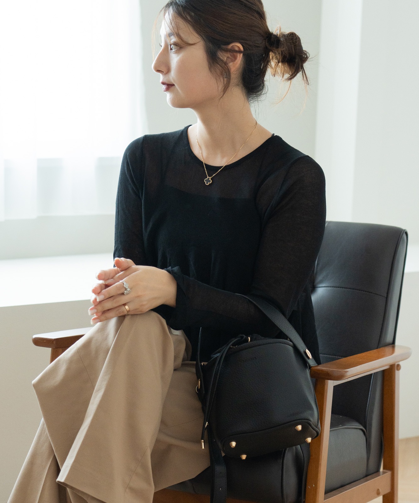 Rename コンビ 巾着 2way ショルダーバッグ