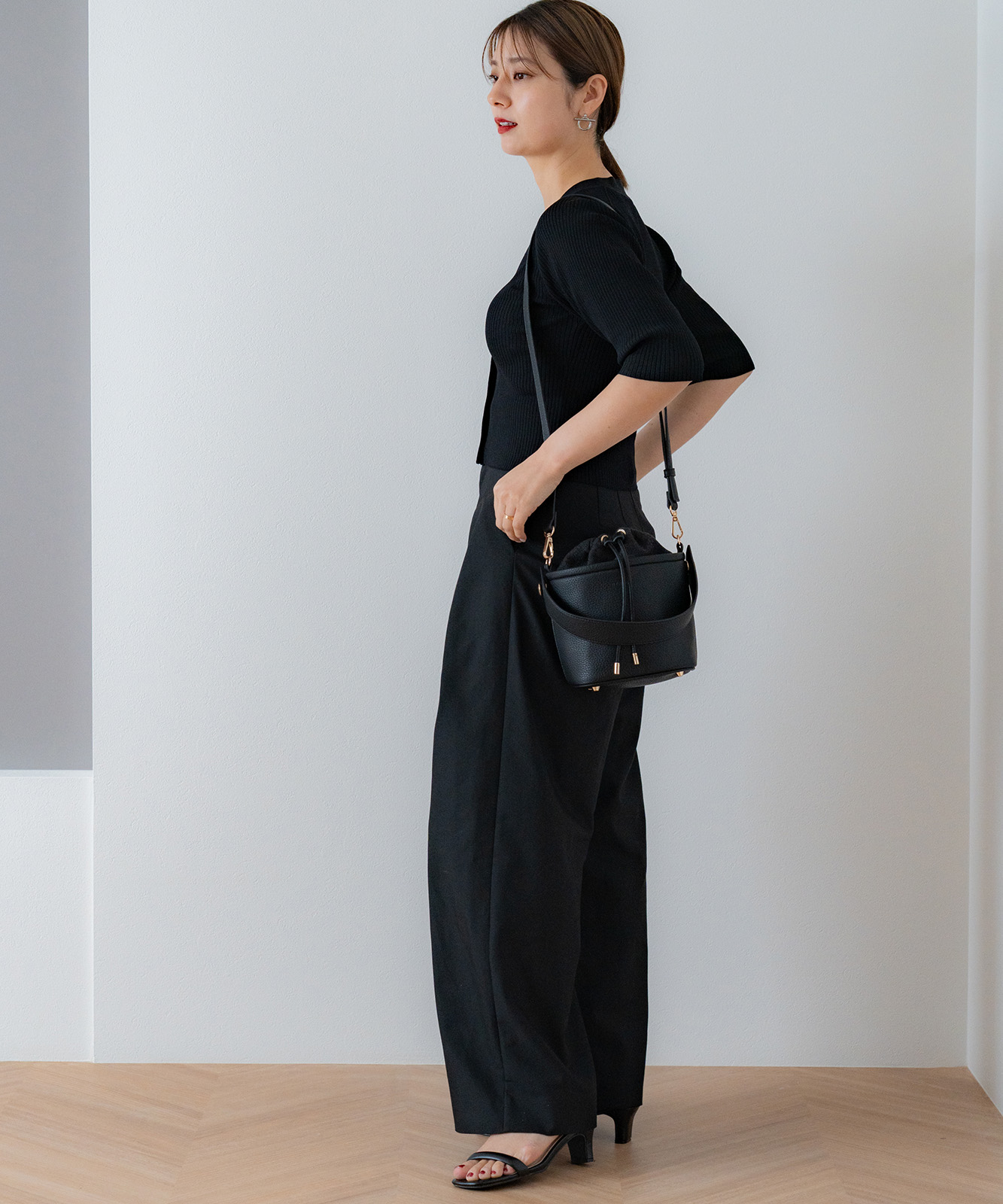 Rename コンビ 巾着 2way ショルダーバッグ