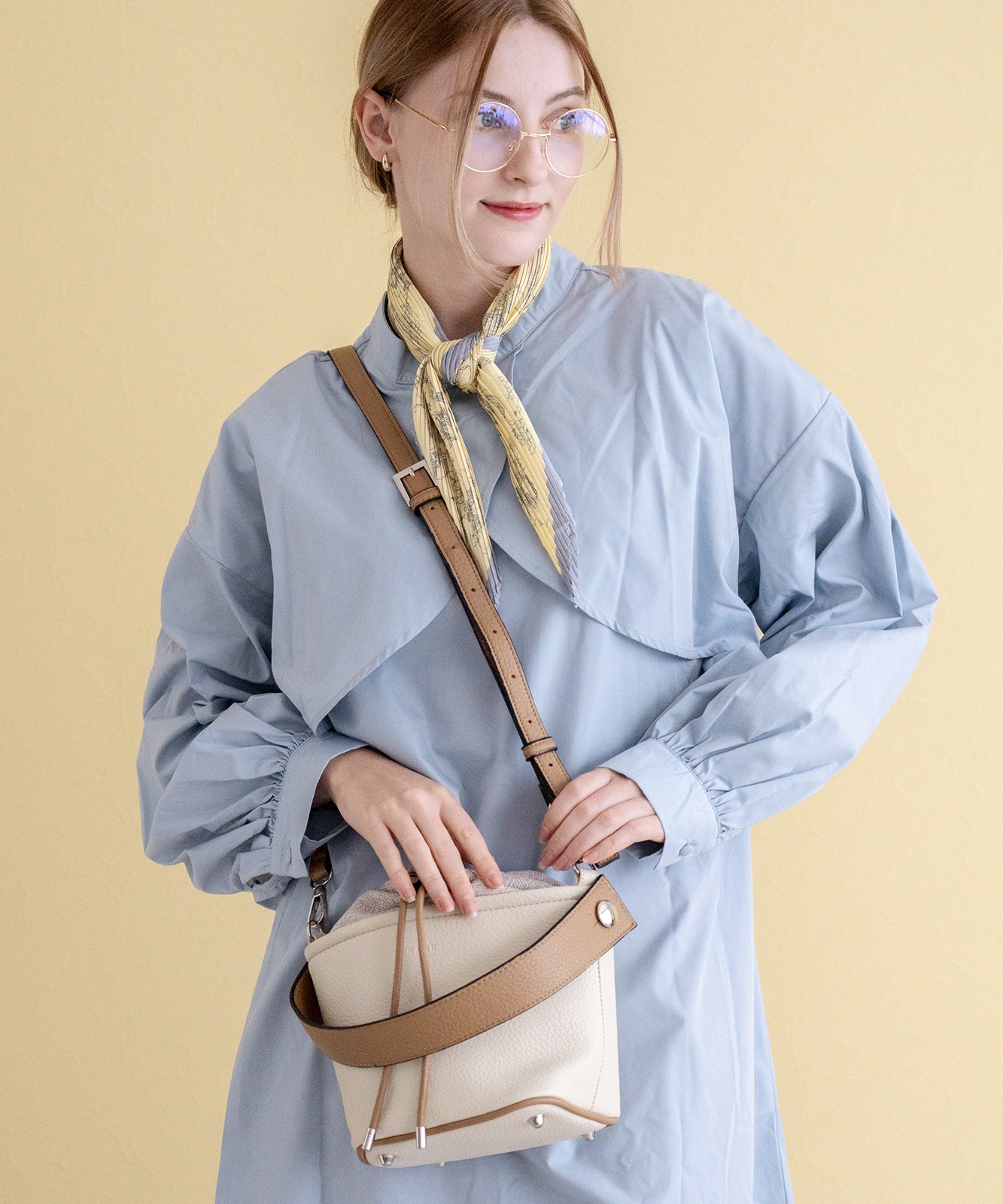 Rename コンビ 巾着 2way ショルダーバッグ