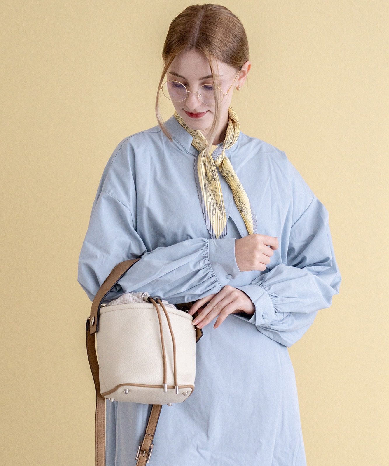 Rename コンビ 巾着 2way ショルダーバッグ