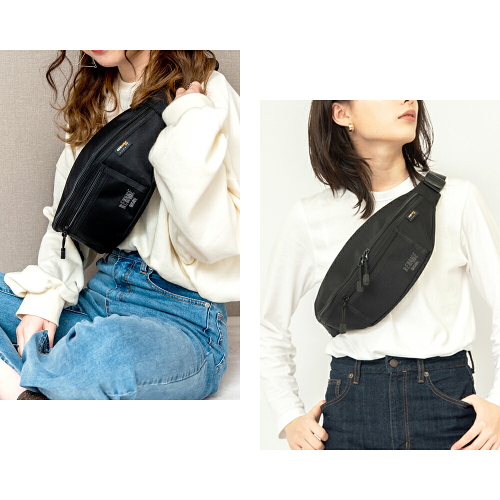 Rename CORDURA 刺繍 ロゴ ウエストバッグ