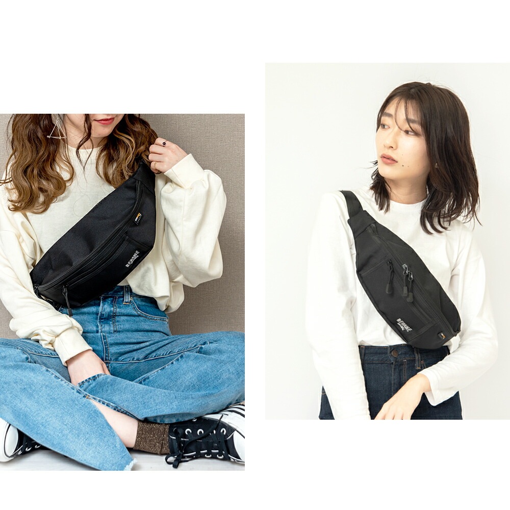 Rename CORDURA 刺繍 ロゴ ウエストバッグ