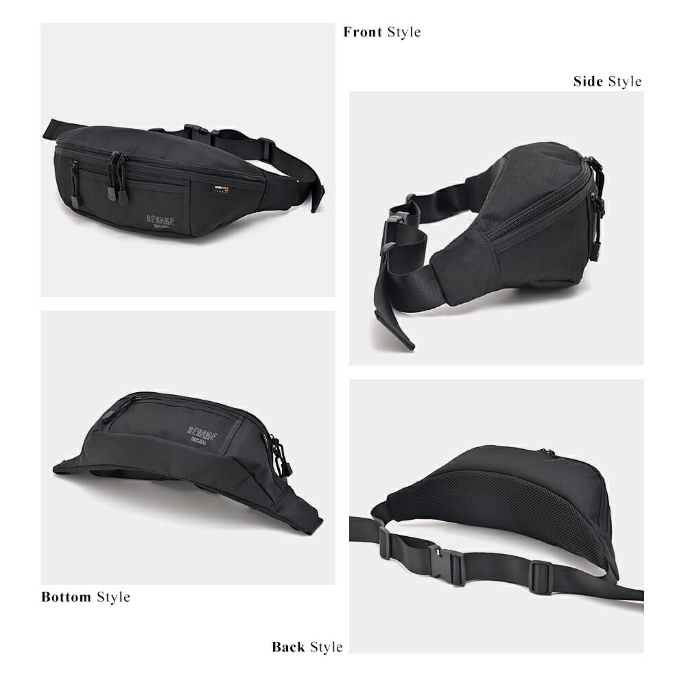 Rename CORDURA 刺繍 ロゴ ウエストバッグ