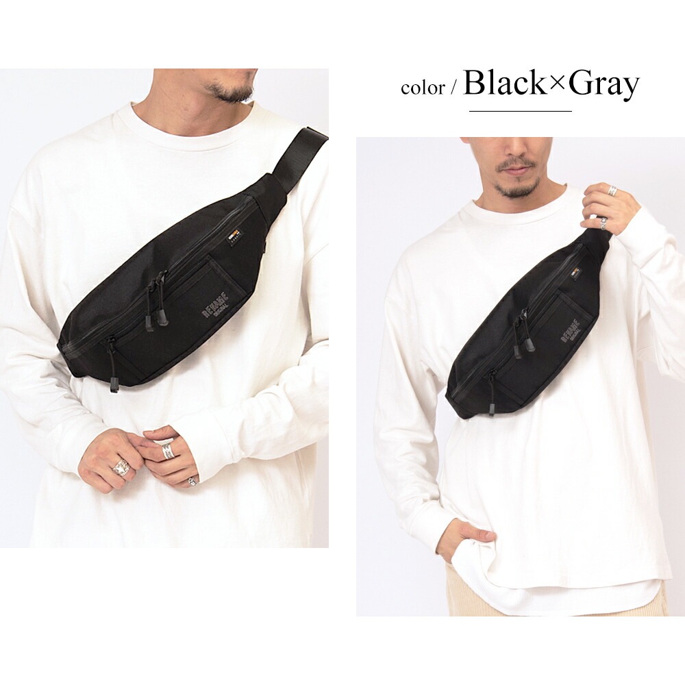 Rename CORDURA 刺繍 ロゴ ウエストバッグ