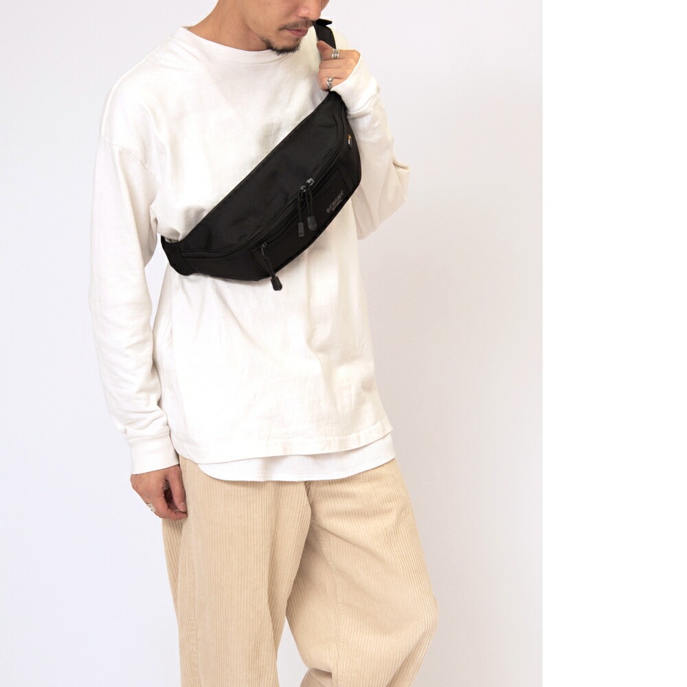 Rename CORDURA 刺繍 ロゴ ウエストバッグ