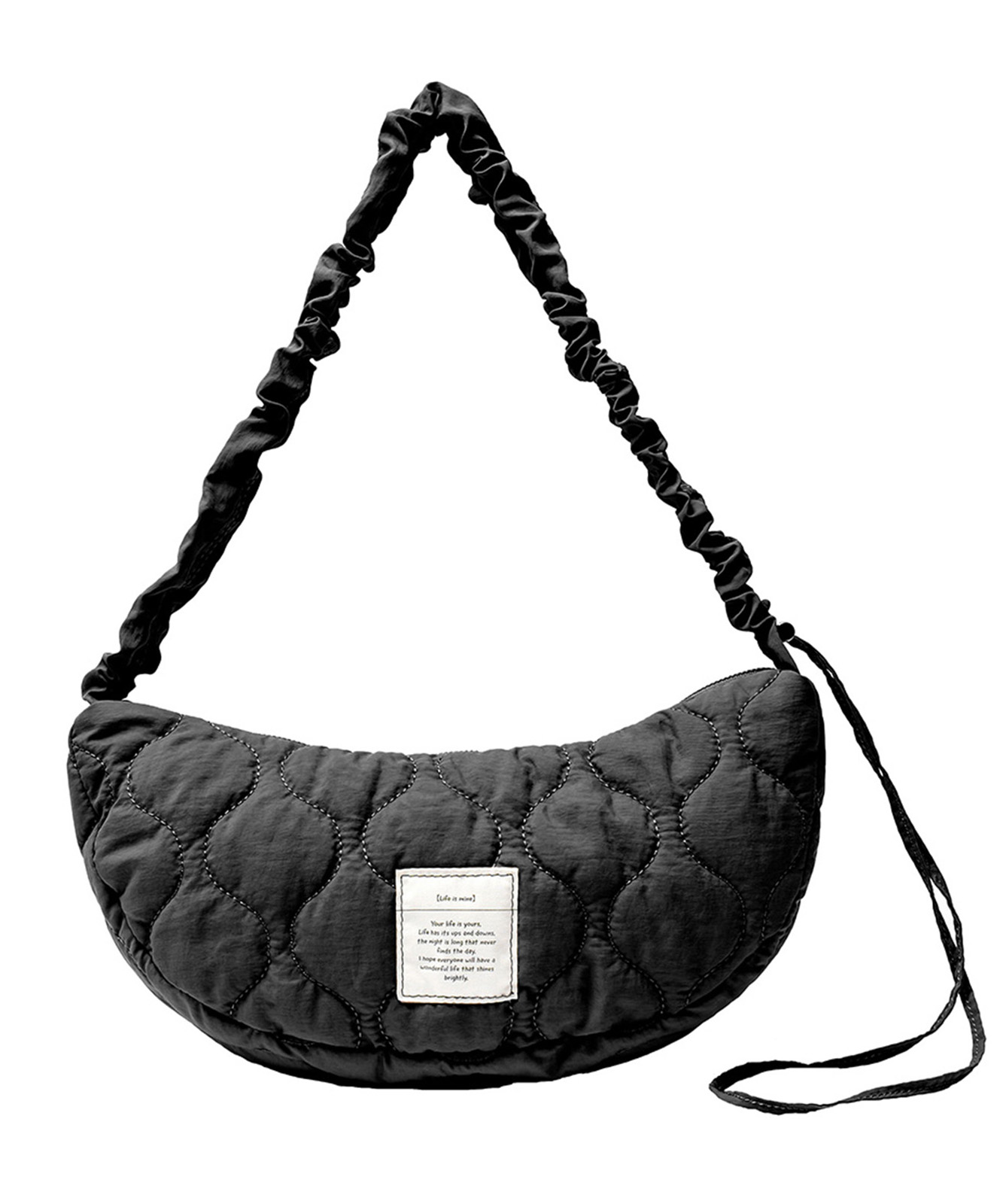 Rename キルティング ギャザー ショルダーバッグ 