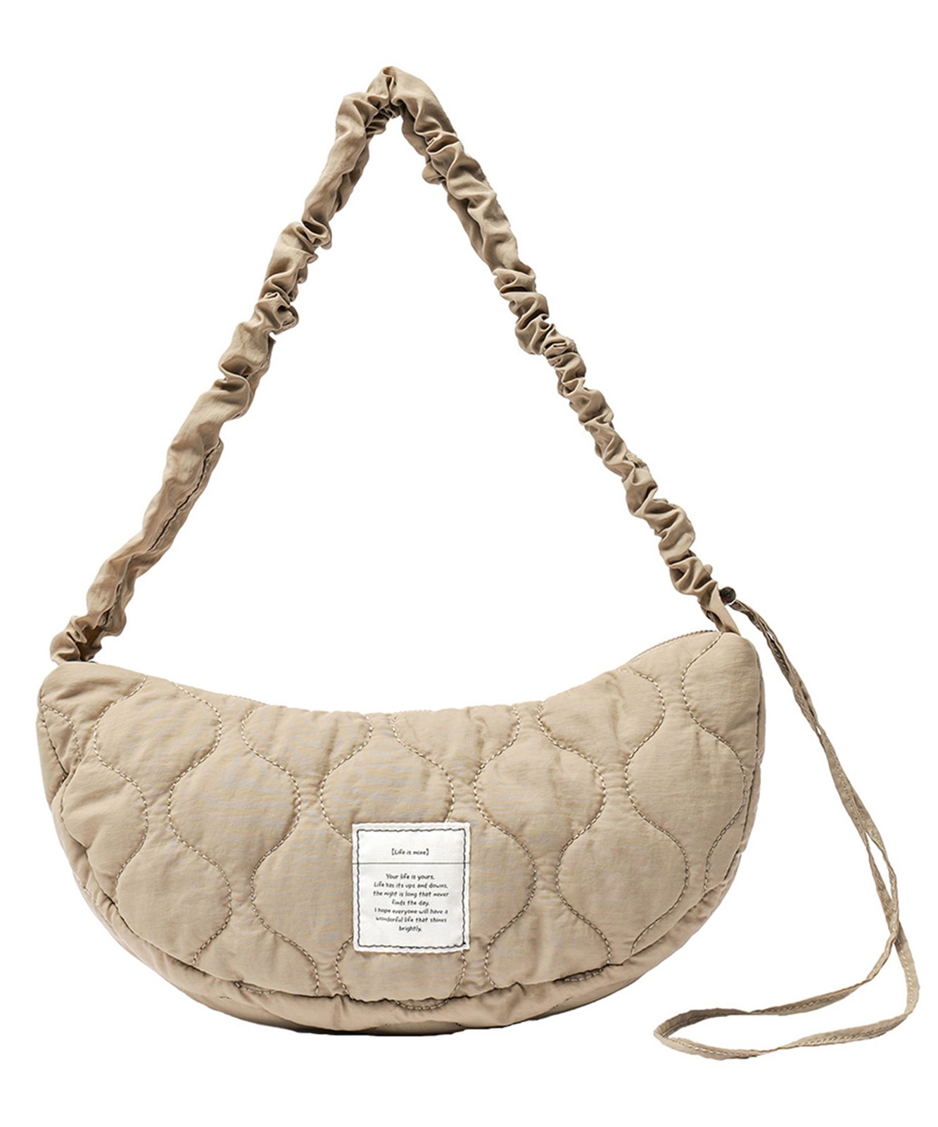 Rename キルティング ギャザー ショルダーバッグ 