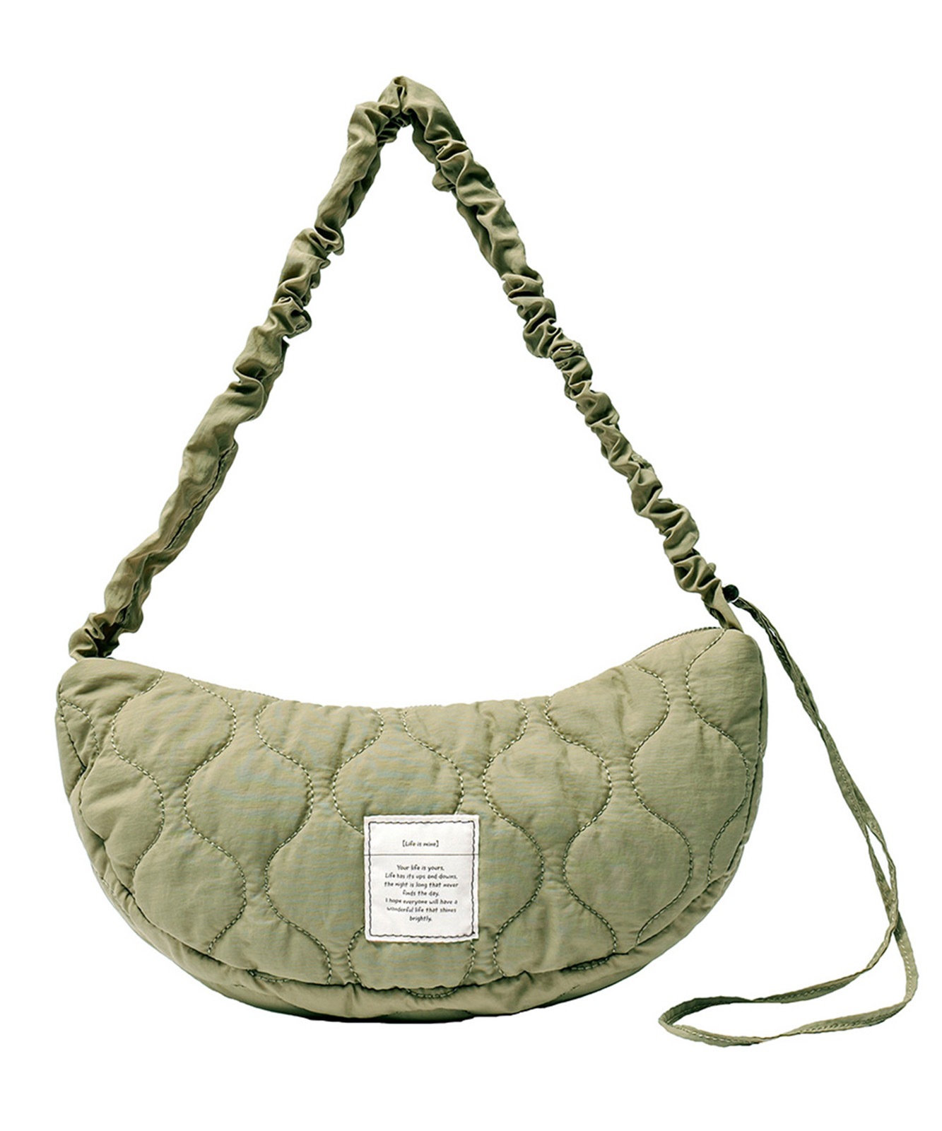 Rename キルティング ギャザー ショルダーバッグ 