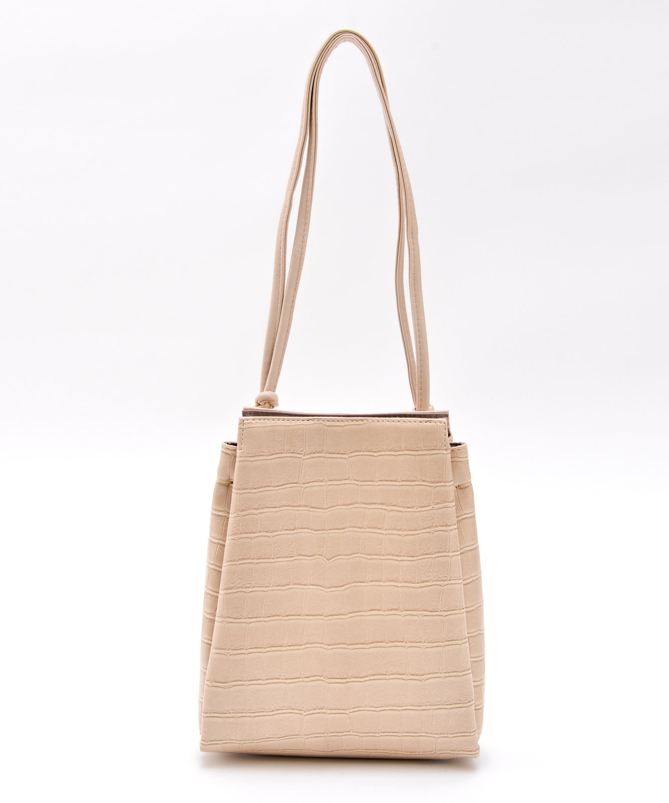 Rename フェイクレザー クロコ柄ベロ―バッグ