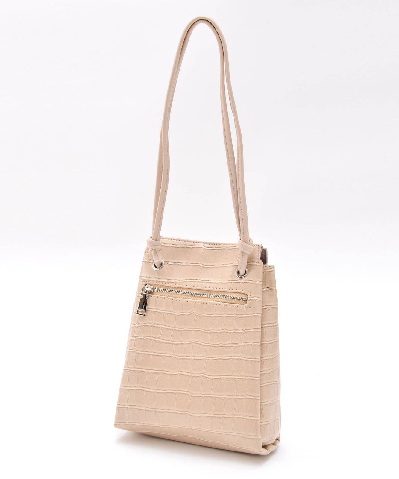 Rename フェイクレザー クロコ柄ベロ―バッグ