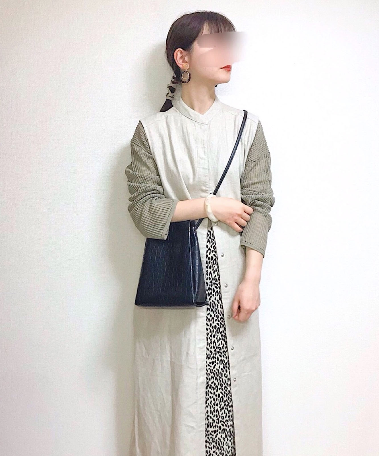 Rename フェイクレザー クロコ柄ベロ―バッグ