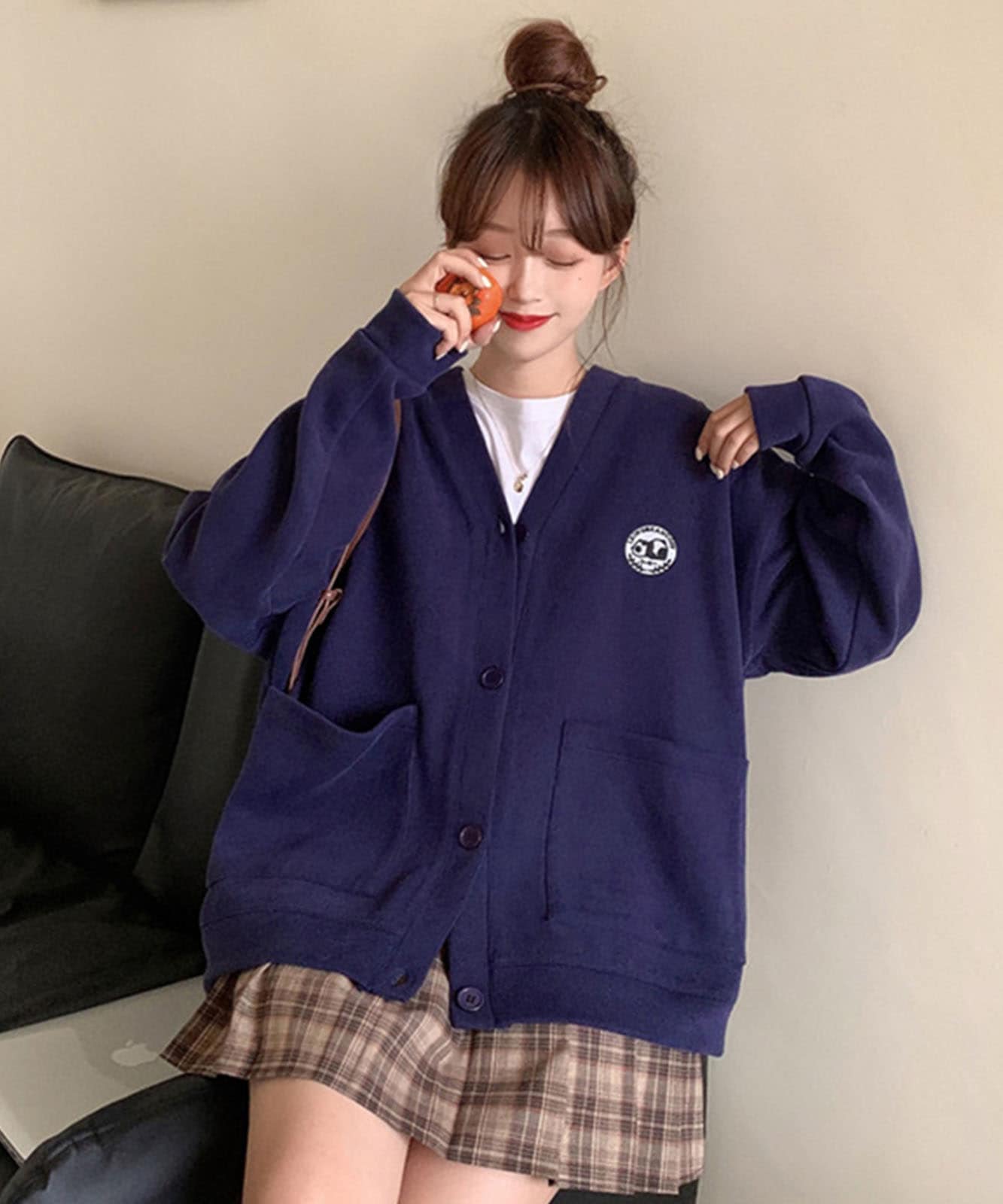 DEVICE select ミニワッペン シンプル カーディガン メンズ レディース ユニセックス