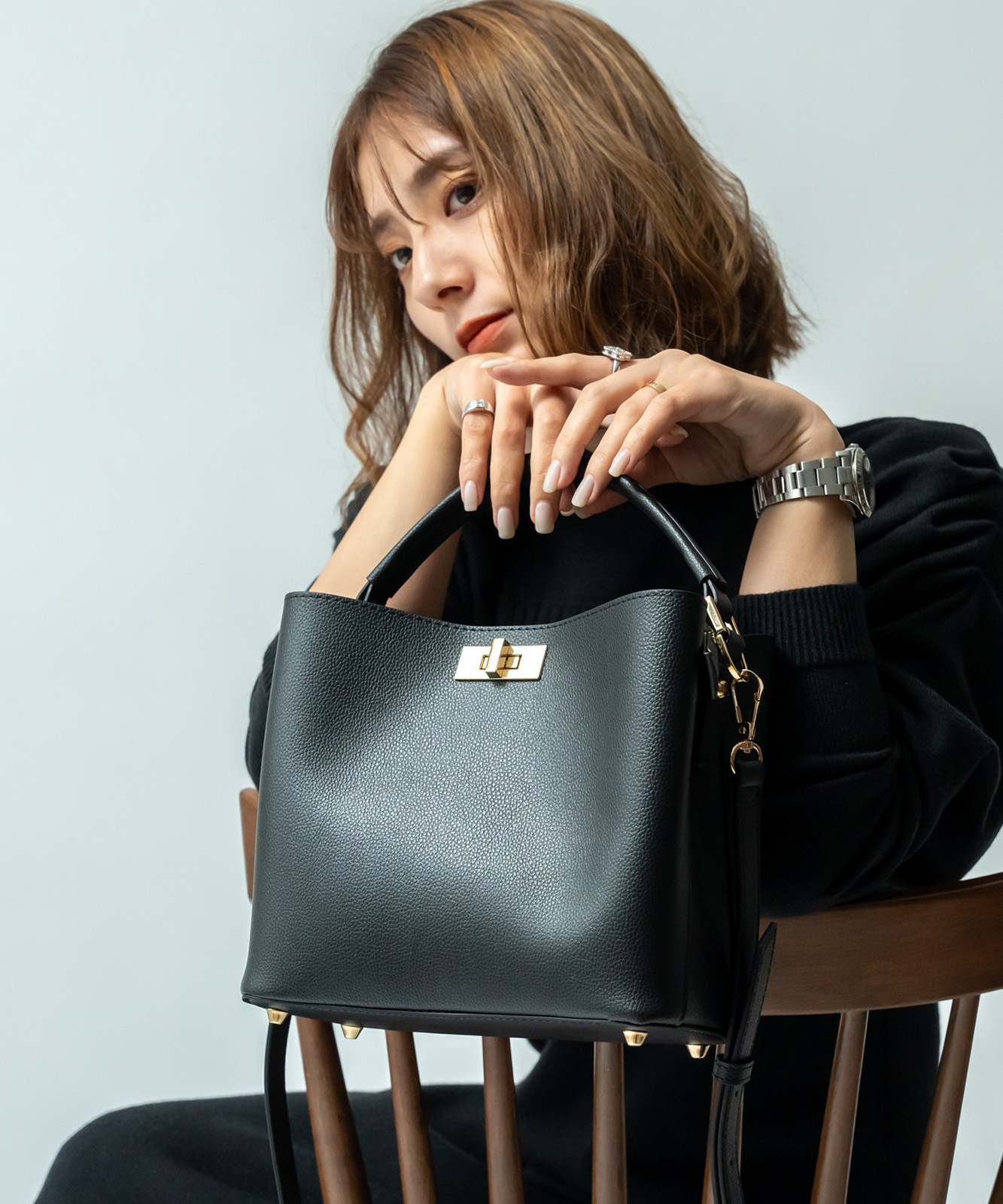 【 Rename 】 ワンハンドル 2way ハンドバッグ ショルダーバッグ レディース おしゃれ 高見え 上品 通勤 カジュアル 大人 女性 学生 RHG23045