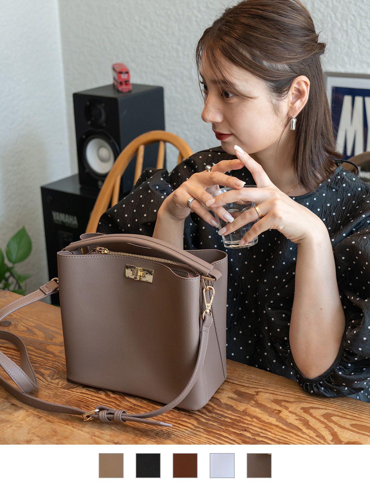 【リネーム】本革　ショルダーバッグ　ワンハンドル　2way 牛革　ブラウン　人気 リネーム】本革 ショルダーバッグ ワンハンドル 2way 牛革