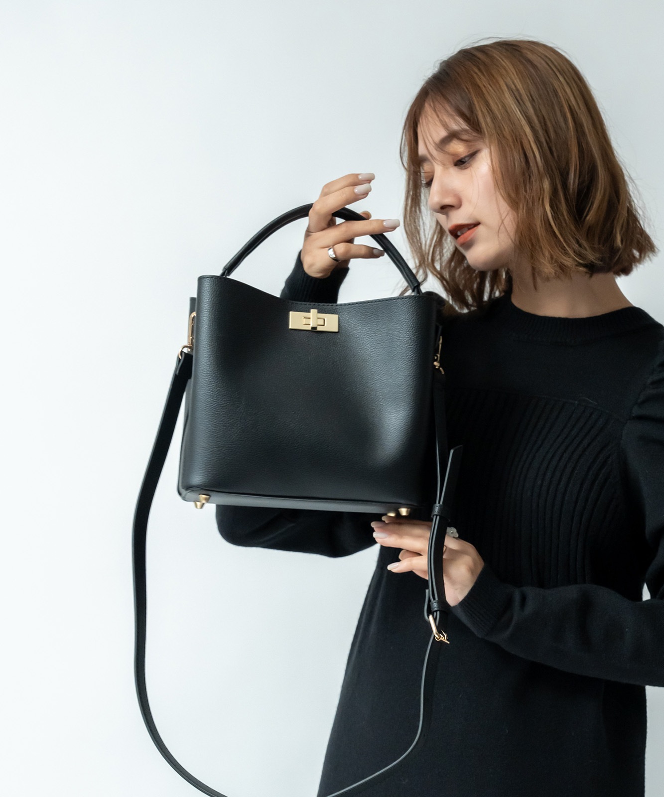 【 Rename 】 ワンハンドル 2way ハンドバッグ ショルダーバッグ レディース おしゃれ 高見え 上品 通勤 カジュアル 大人 女性 学生 RHG23045