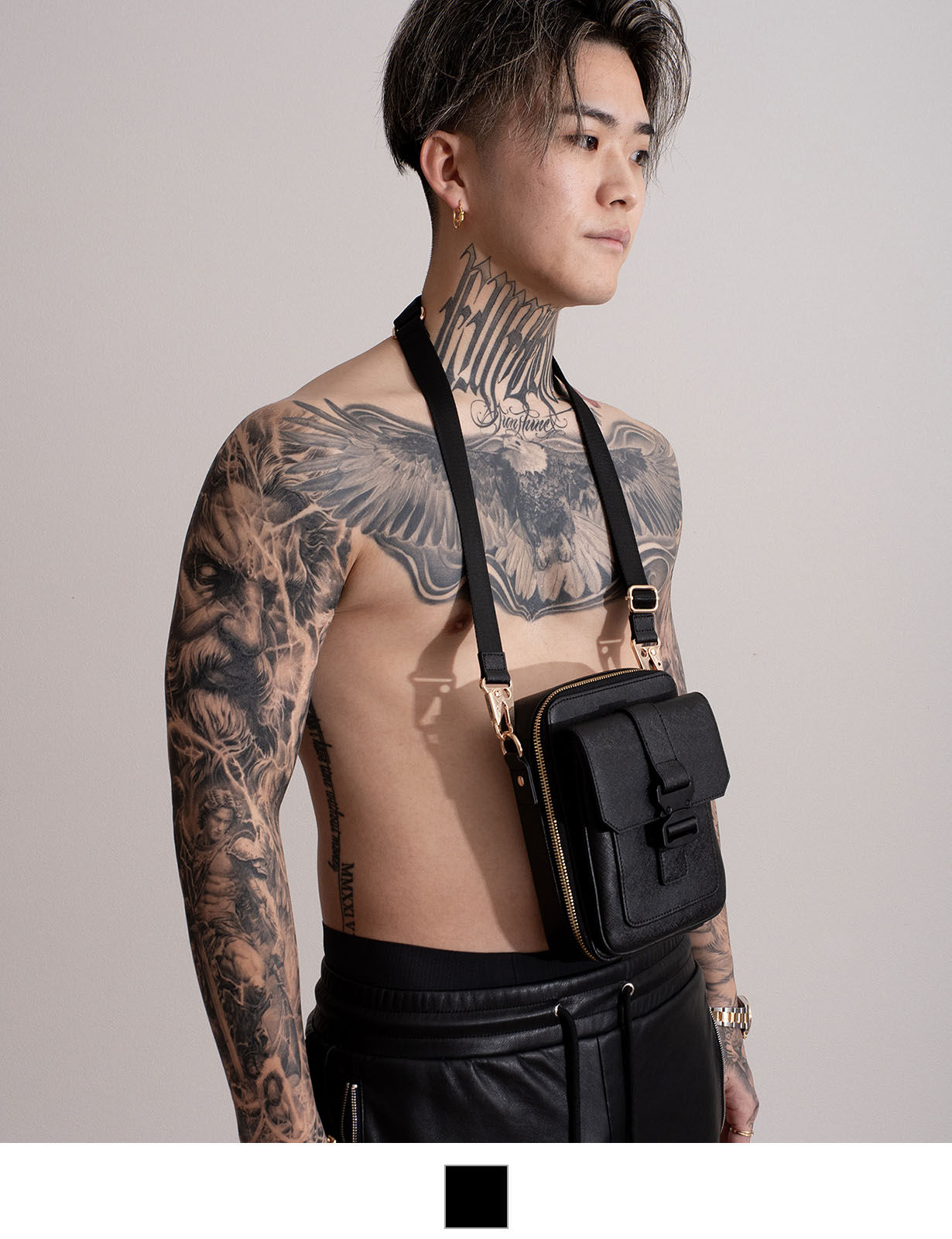 DEVICE × GOUKIコラボ】ゴールドカラーバックル ショルダーバッグ DSG25072