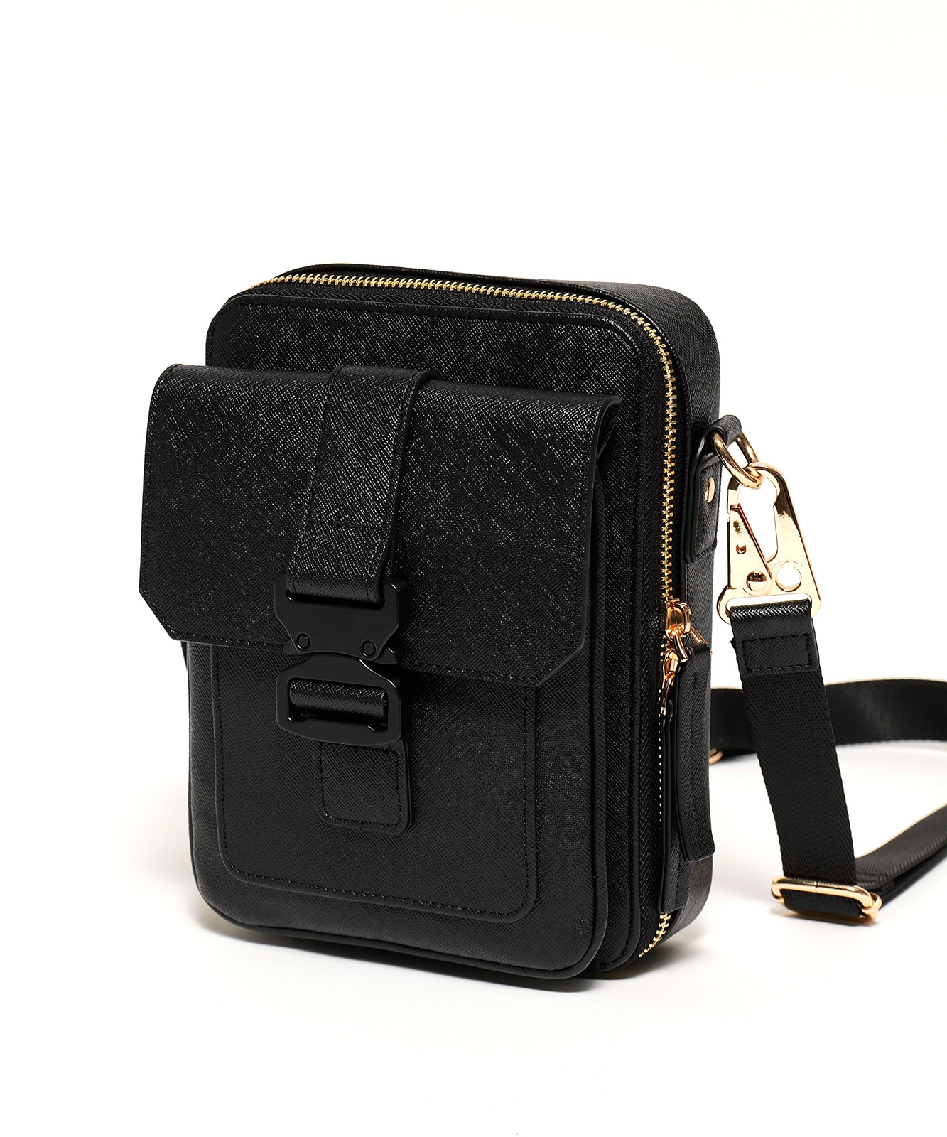 DEVICE × GOUKIコラボ】ゴールドカラーバックル ショルダーバッグ DSG25072