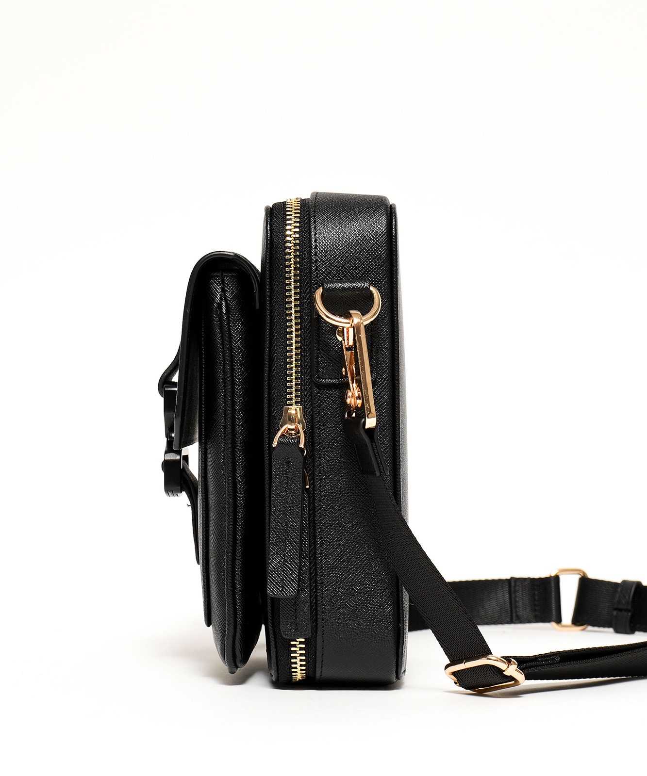 【初回分完売につき2月中旬発送】【DEVICE × GOUKIコラボ】ゴールドカラーバックル ショルダーバッグ DSG25072