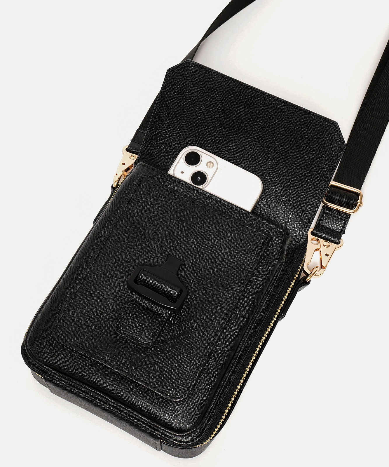 【初回分完売につき2月中旬発送】【DEVICE × GOUKIコラボ】ゴールドカラーバックル ショルダーバッグ DSG25072