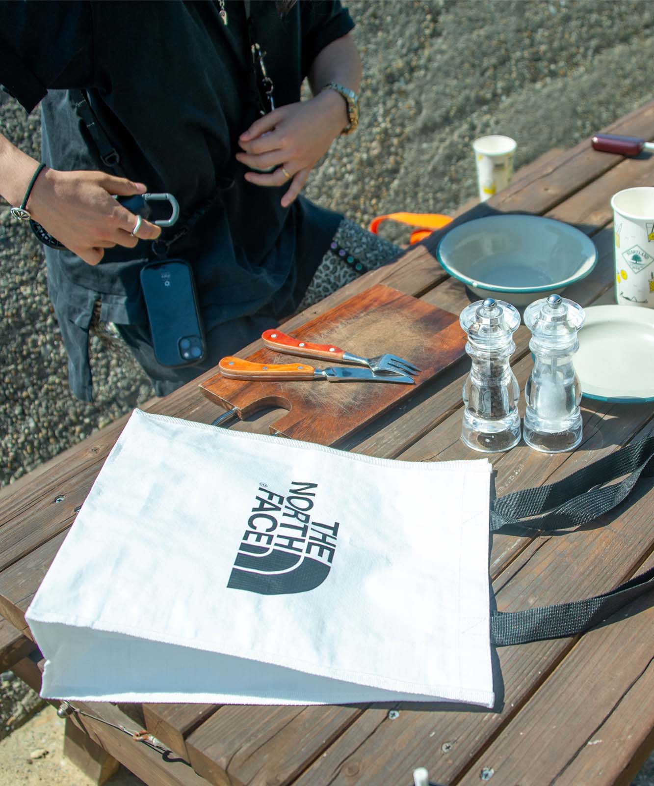 THE NORTH FACE WHITE LABEL ノースフェイス ホワイトレーベル ショッパーバッグ エコバッグ Sサイズ