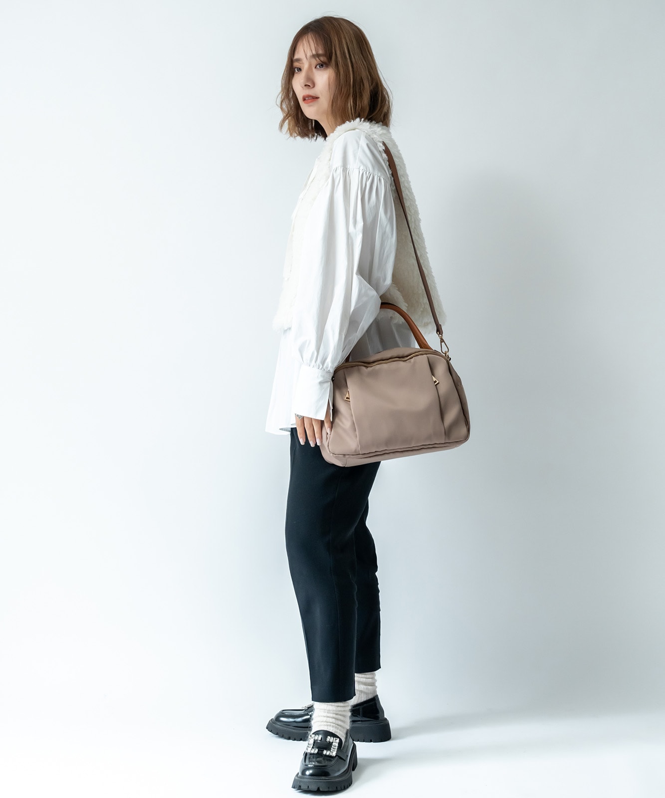 Rename ナイロン 2way ハンドバッグ 