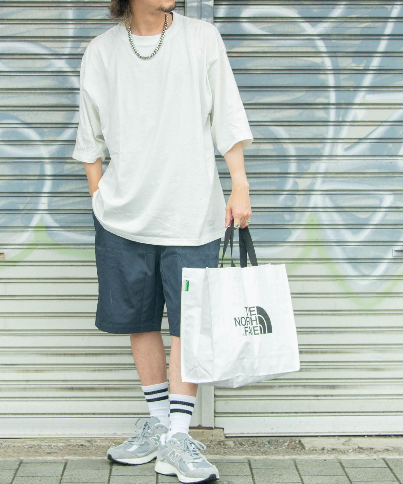 THE NORTH FACE WHITE LABEL ノースフェイス ホワイトレーベル ショッパーバッグ エコバッグ Mサイズ