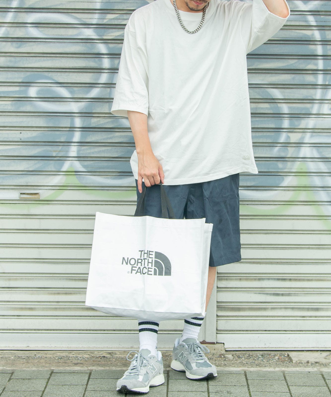 THE NORTH FACE WHITE LABEL ノースフェイス ホワイトレーベル ショッパーバッグ エコバッグ Mサイズ