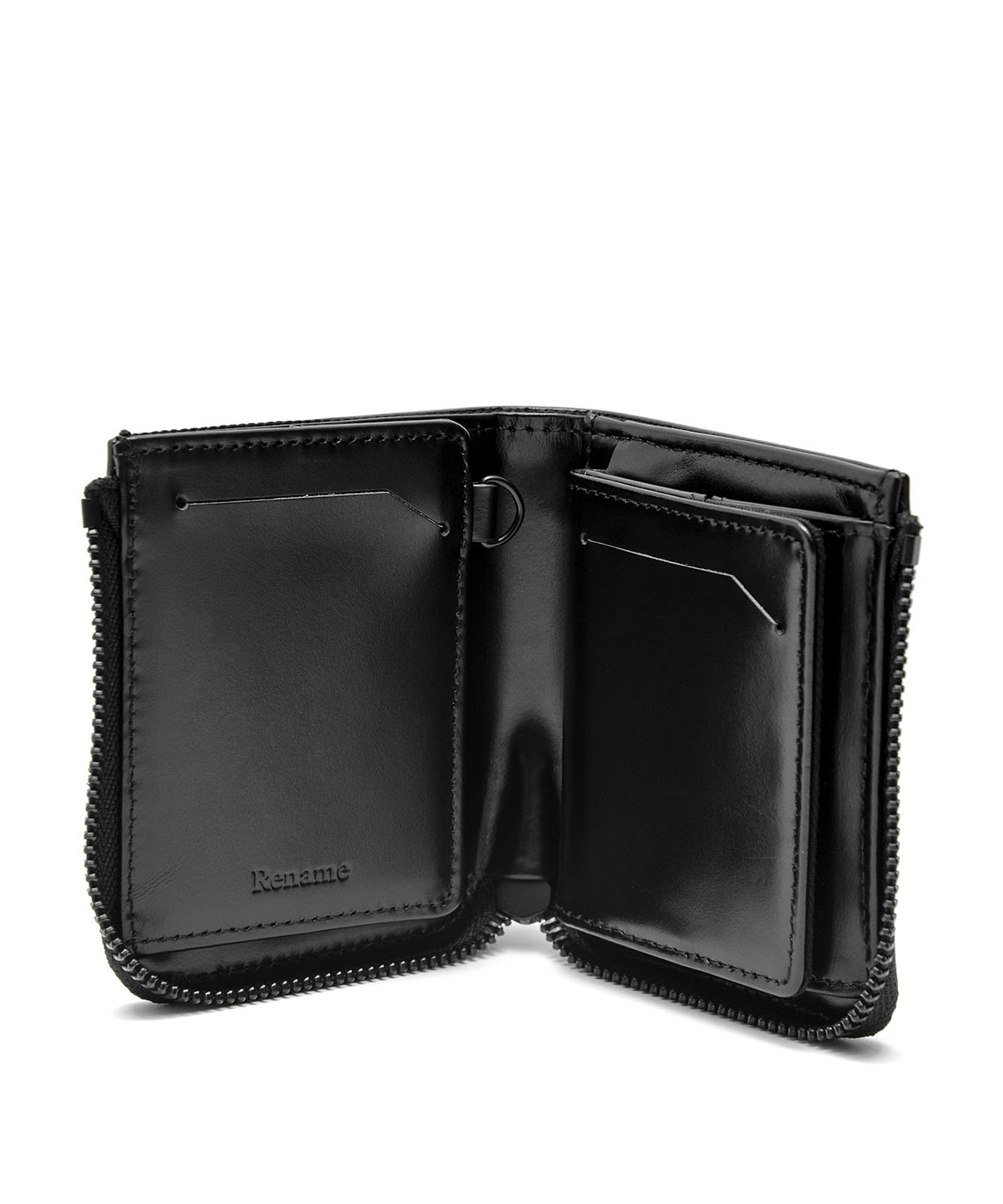 実務　名変 Rename グロッシーレザー モノクローム ウォレット RPL23059