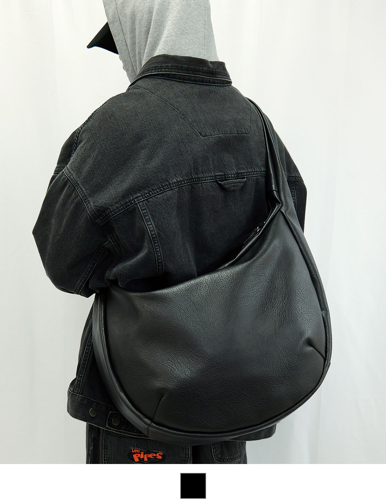 【 DEVICE 】 PU レザー ビッグ ショルダーバッグ メンズ レディース ユニセックス DSG25039