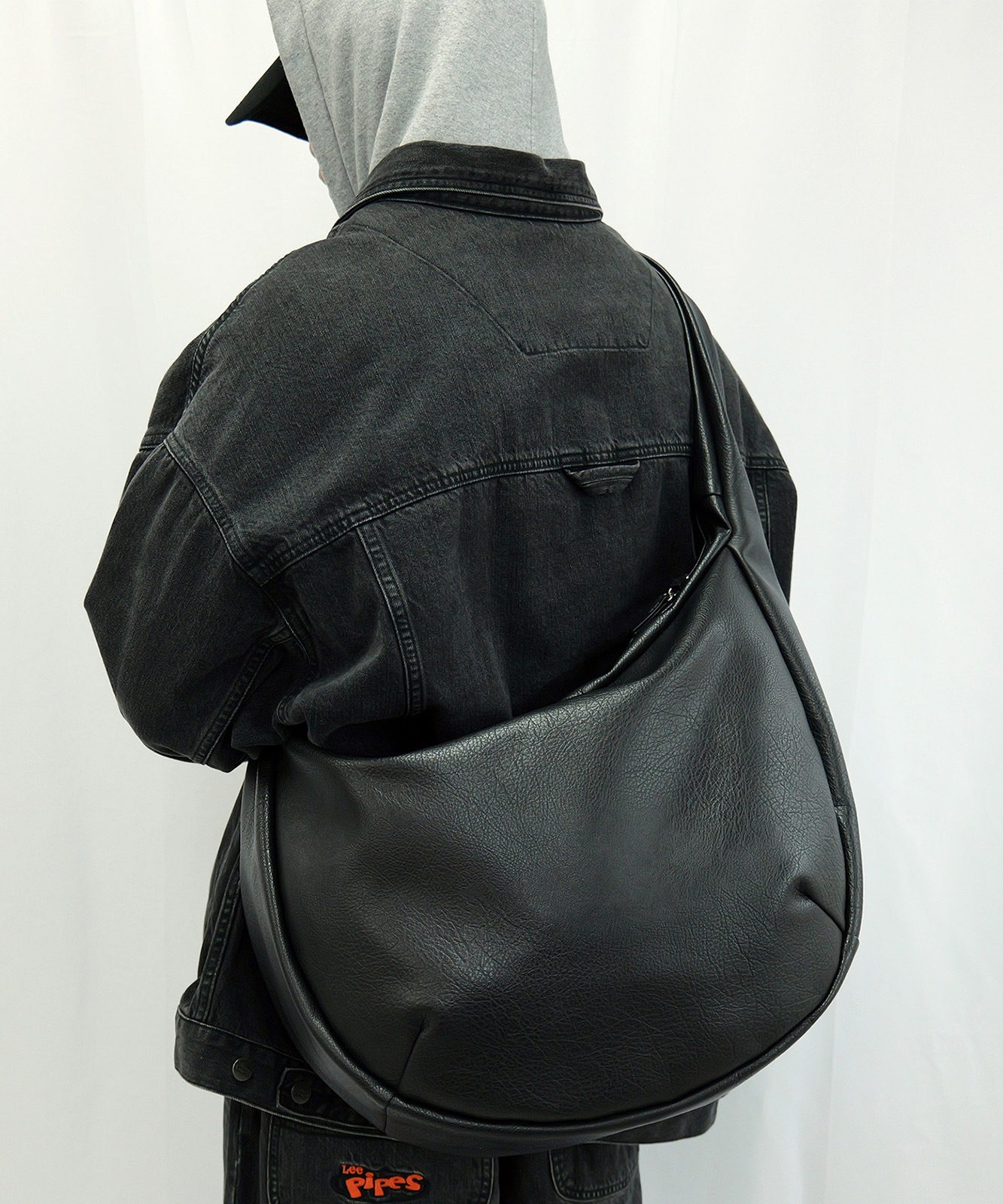 【 DEVICE 】 PU レザー ビッグ ショルダーバッグ メンズ レディース ユニセックス DSG25039