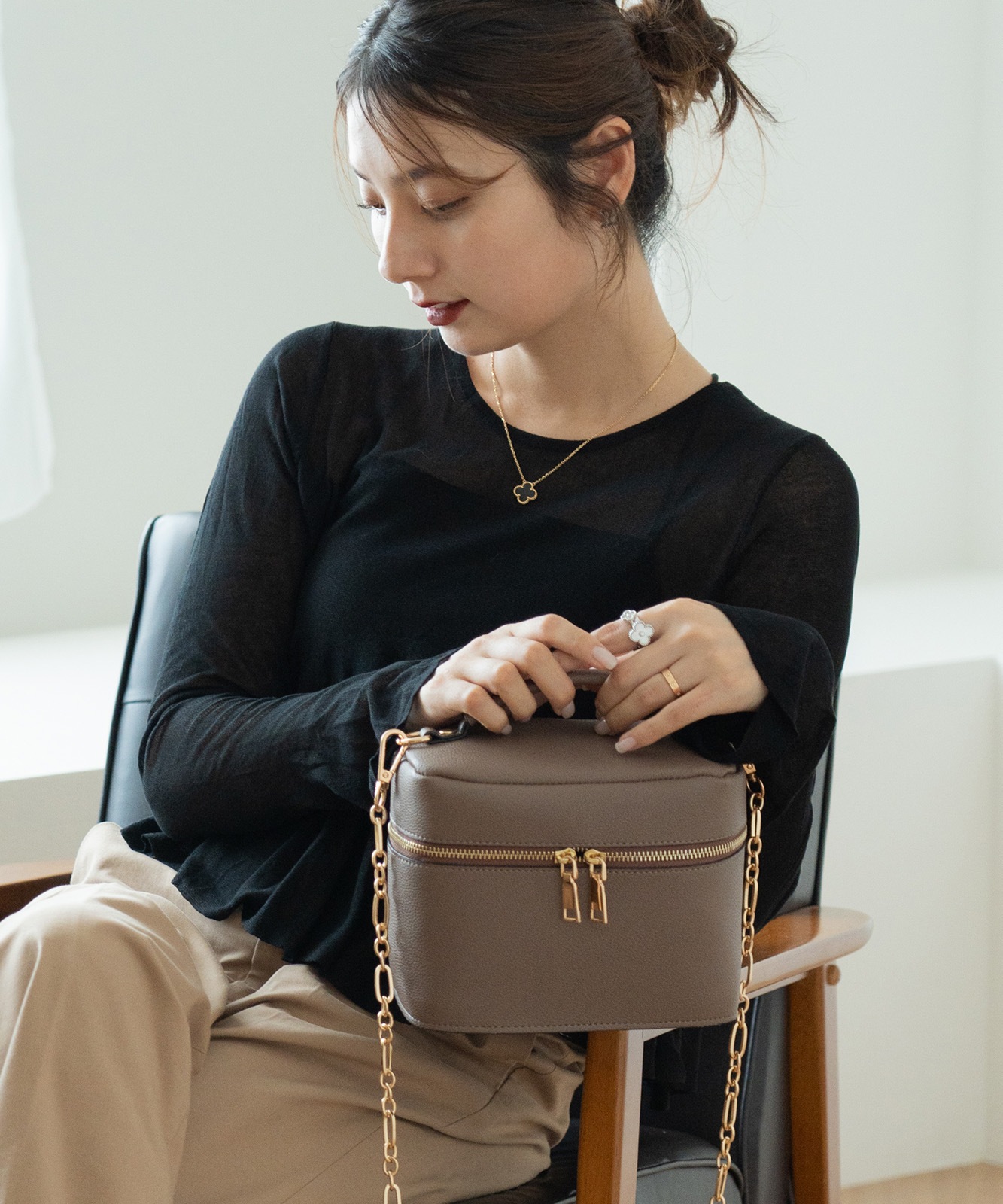 バニティ バッグ キルティングバニティバッグ | バッグ | NOELA OFFICIAL WEB STORE