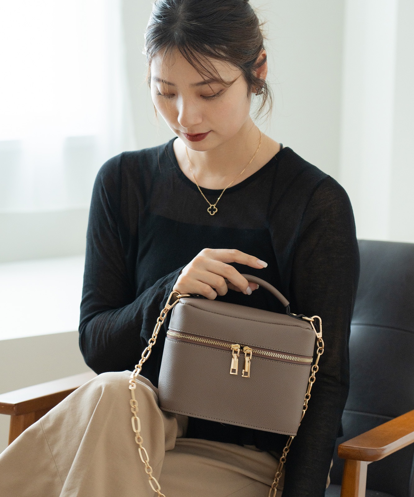 Rename 3way バニティバッグ 