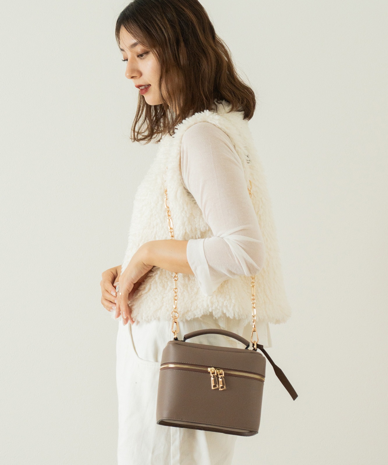 Rename 3way バニティバッグ 