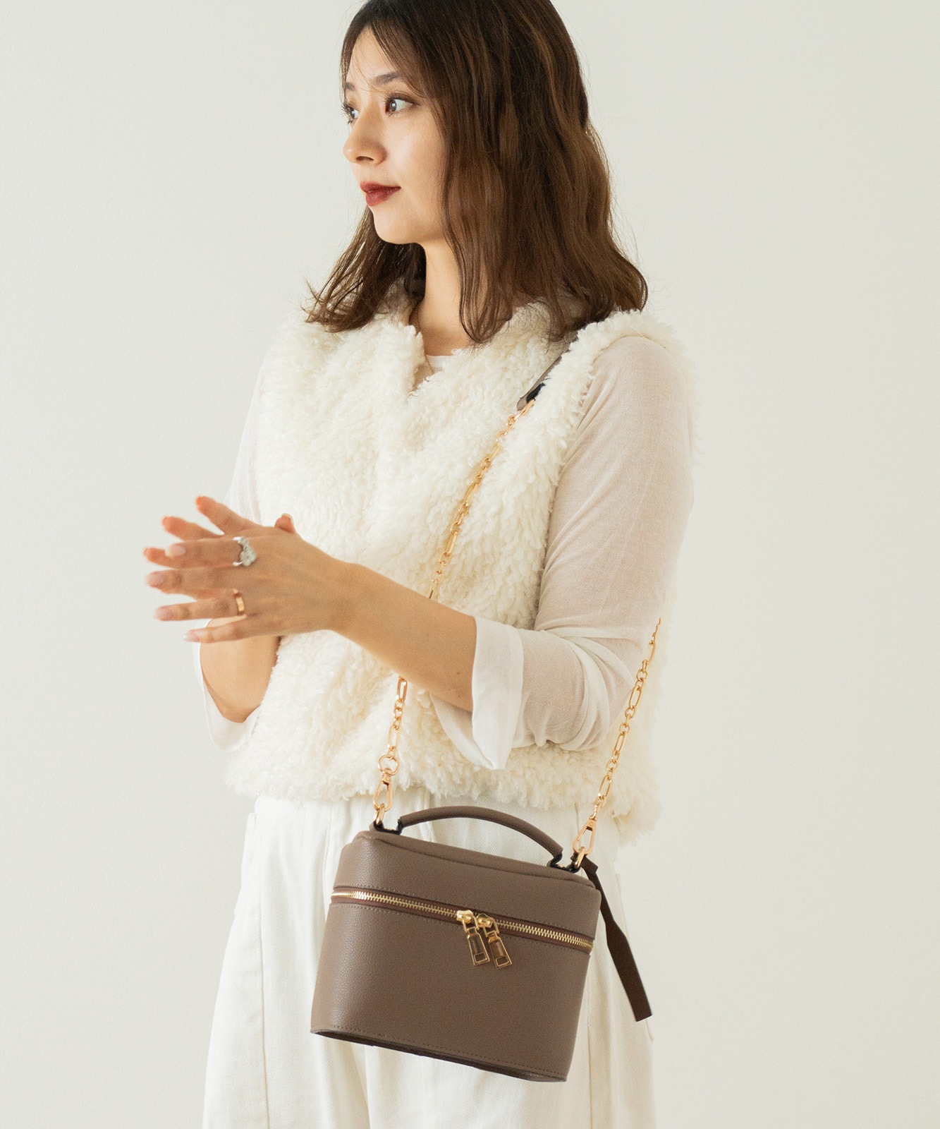 Rename 3way バニティバッグ 