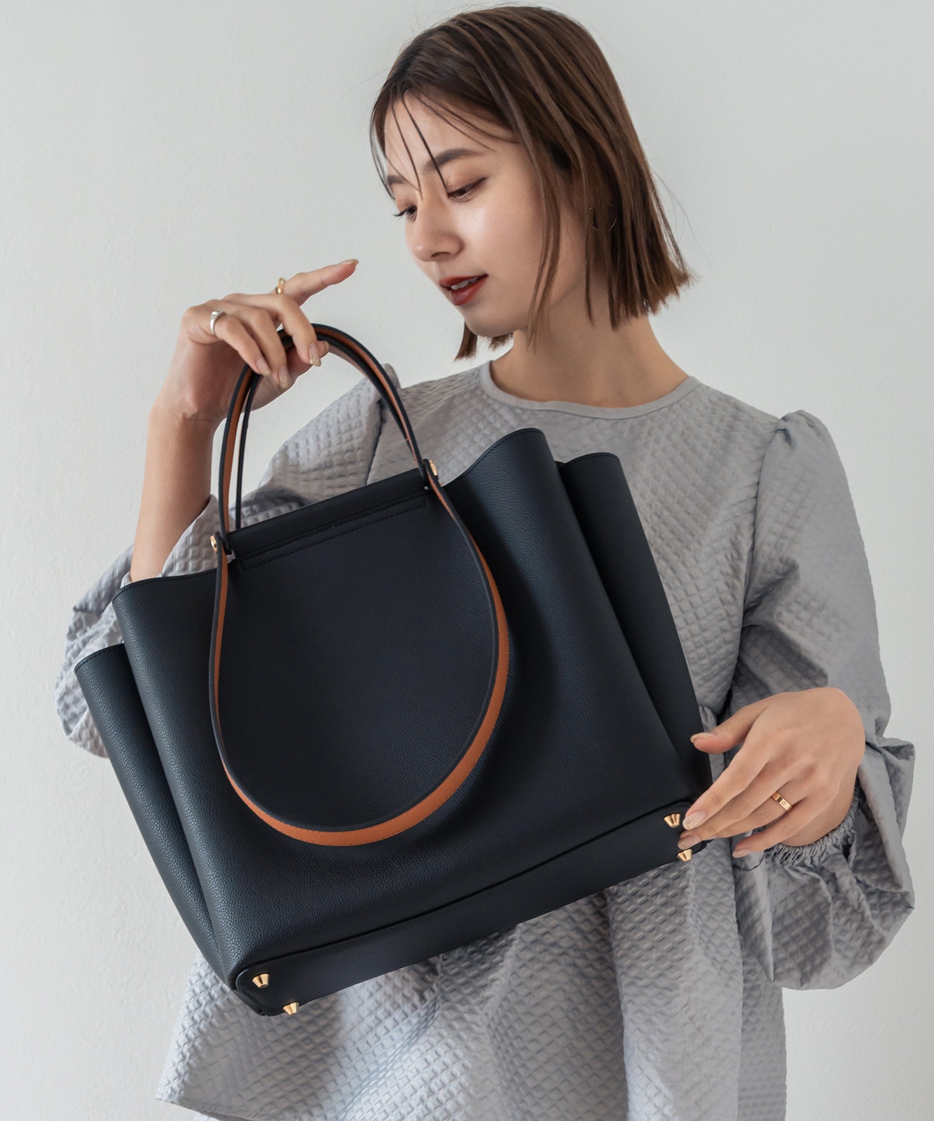 【 Rename 】 ダブルハンドル 2way トートバッグ レディース ブランド おしゃれ 通勤 ビジネス 学生 ママ 旅行 カジュアル きれいめ オフィスカジュアル RTG24046