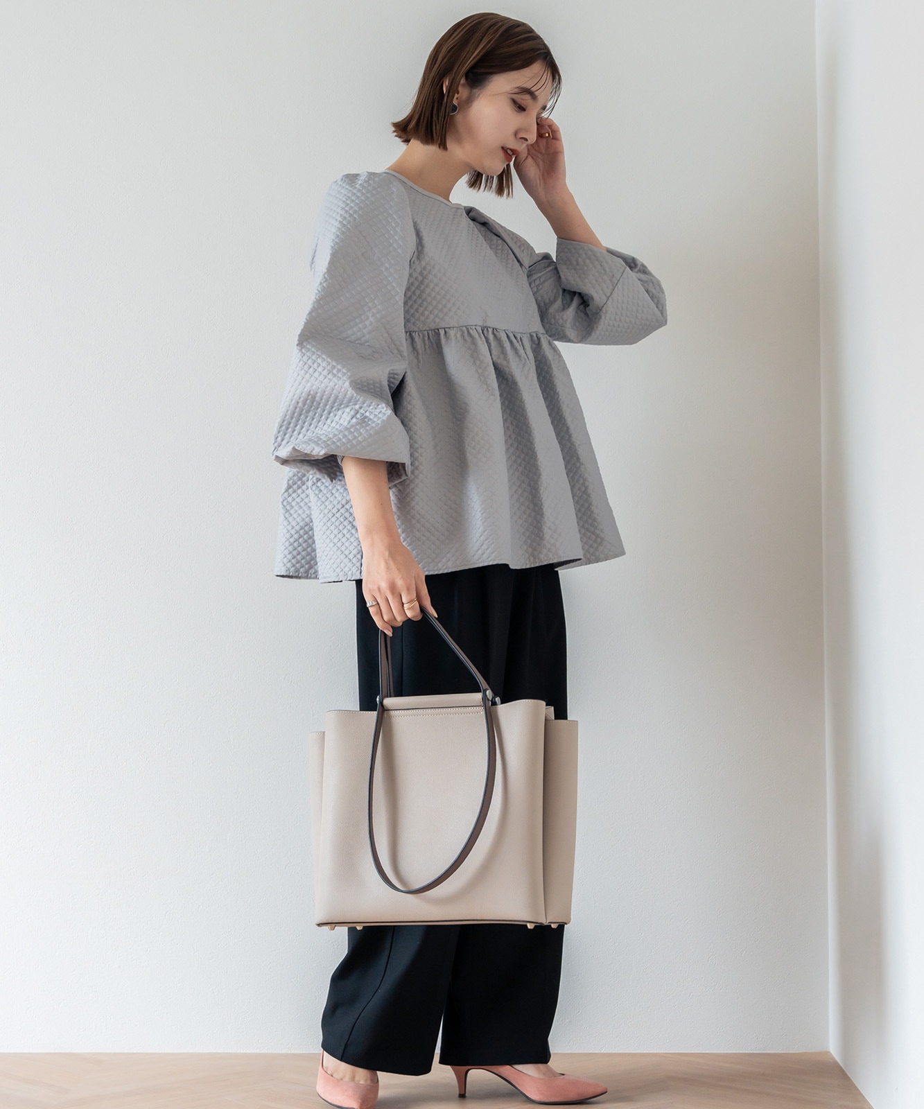 【 Rename 】 ダブルハンドル 2way トートバッグ レディース ブランド おしゃれ 通勤 ビジネス 学生 ママ 旅行 カジュアル きれいめ オフィスカジュアル RTG24046