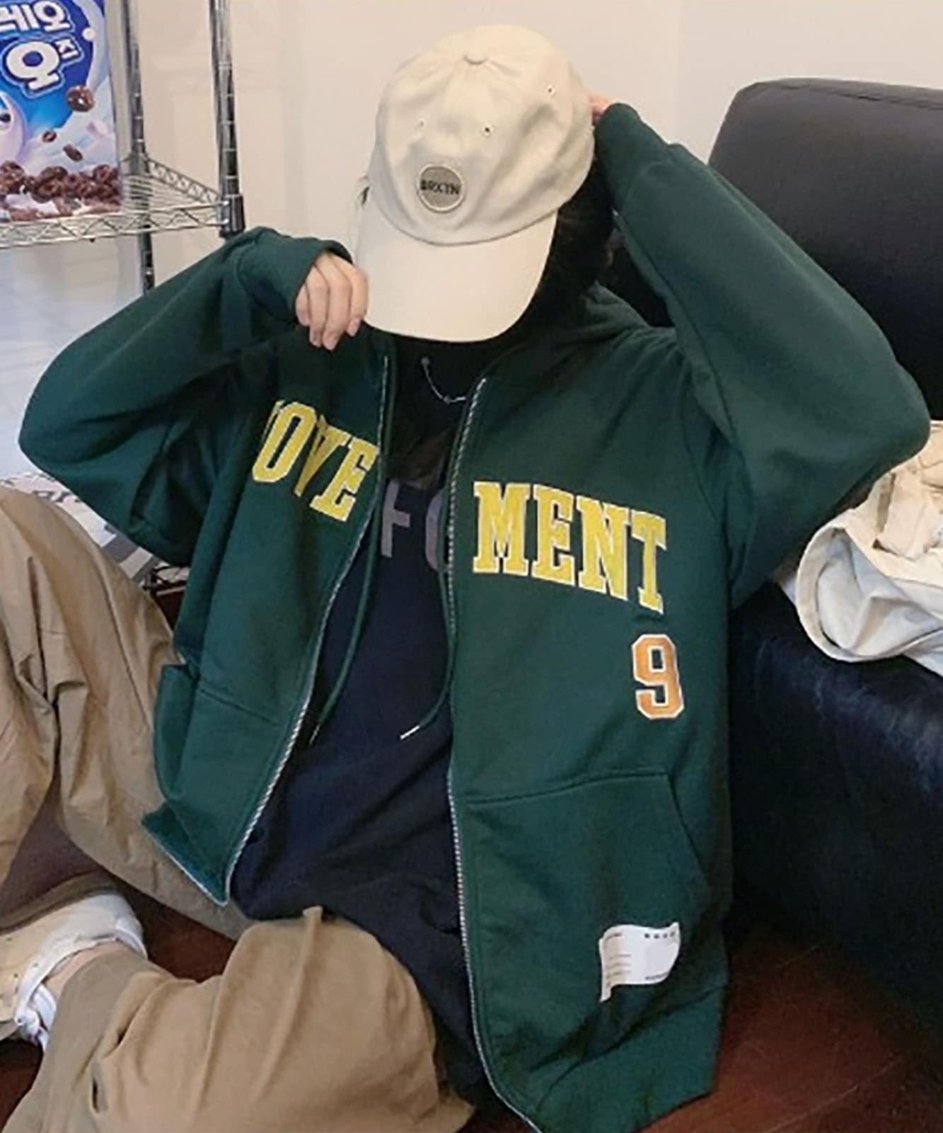 DEVICE select オーバーサイズ カレッジロゴフーディパーカー メンズ レディース ユニセックス