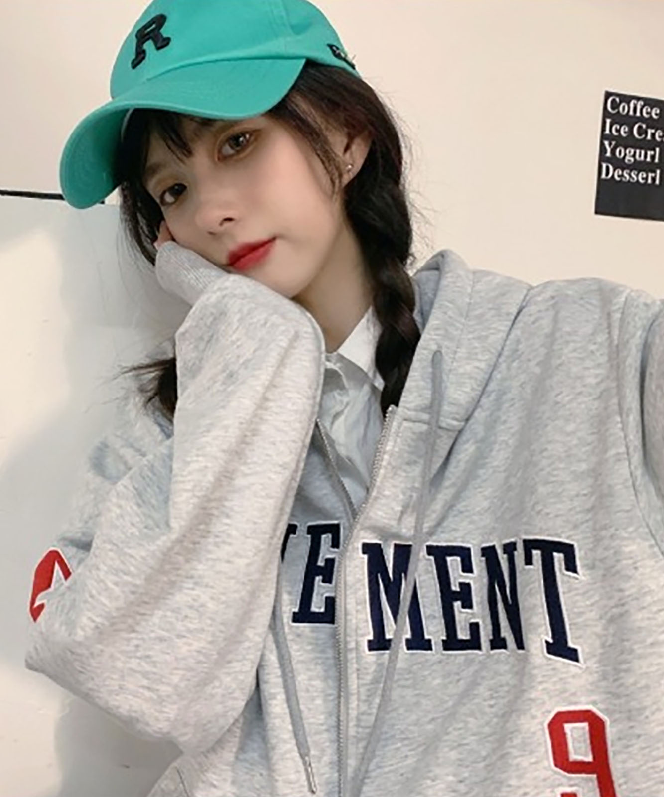 DEVICE select オーバーサイズ カレッジロゴフーディパーカー メンズ レディース ユニセックス