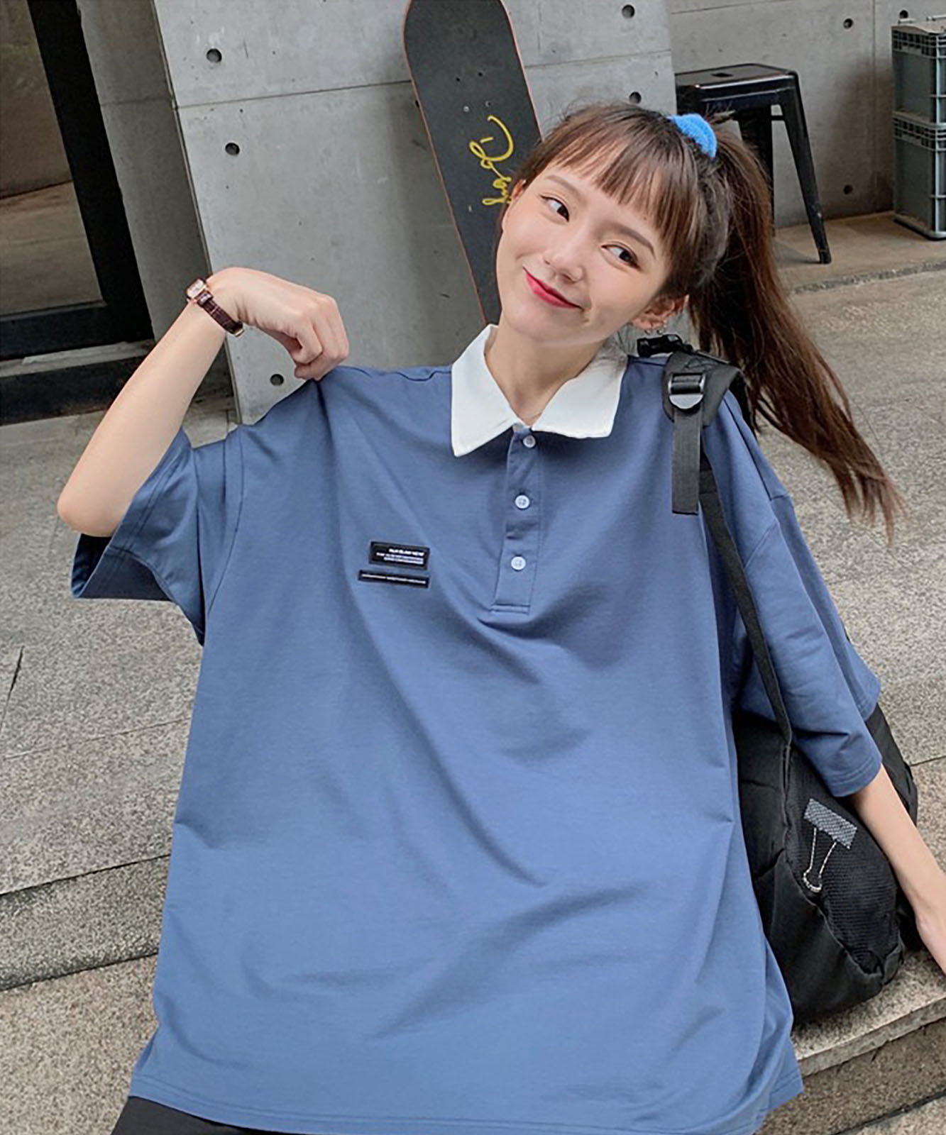 DEVICE select ミニロゴ　ポロシャツ ポロネック Tシャツ メンズ レディース ユニセックス