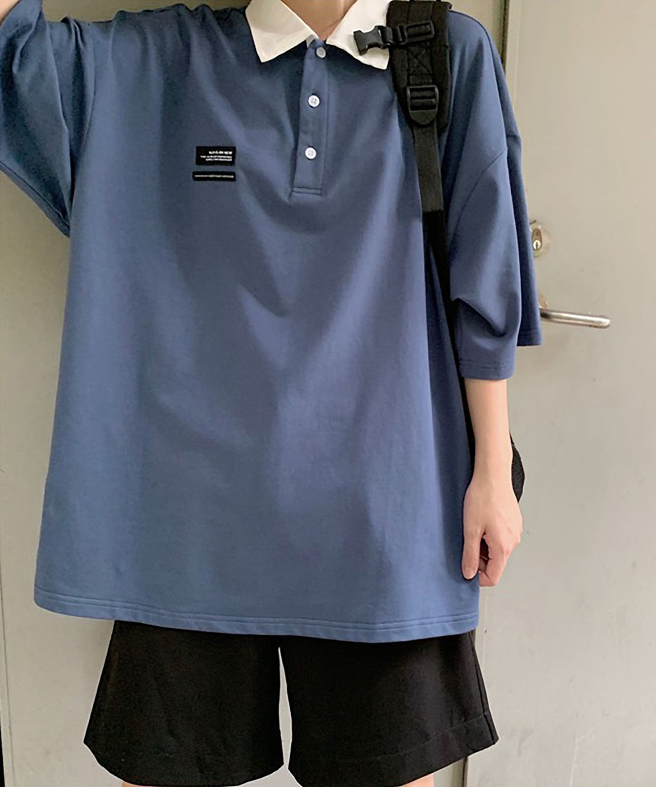 DEVICE select ミニロゴ　ポロシャツ ポロネック Tシャツ メンズ レディース ユニセックス
