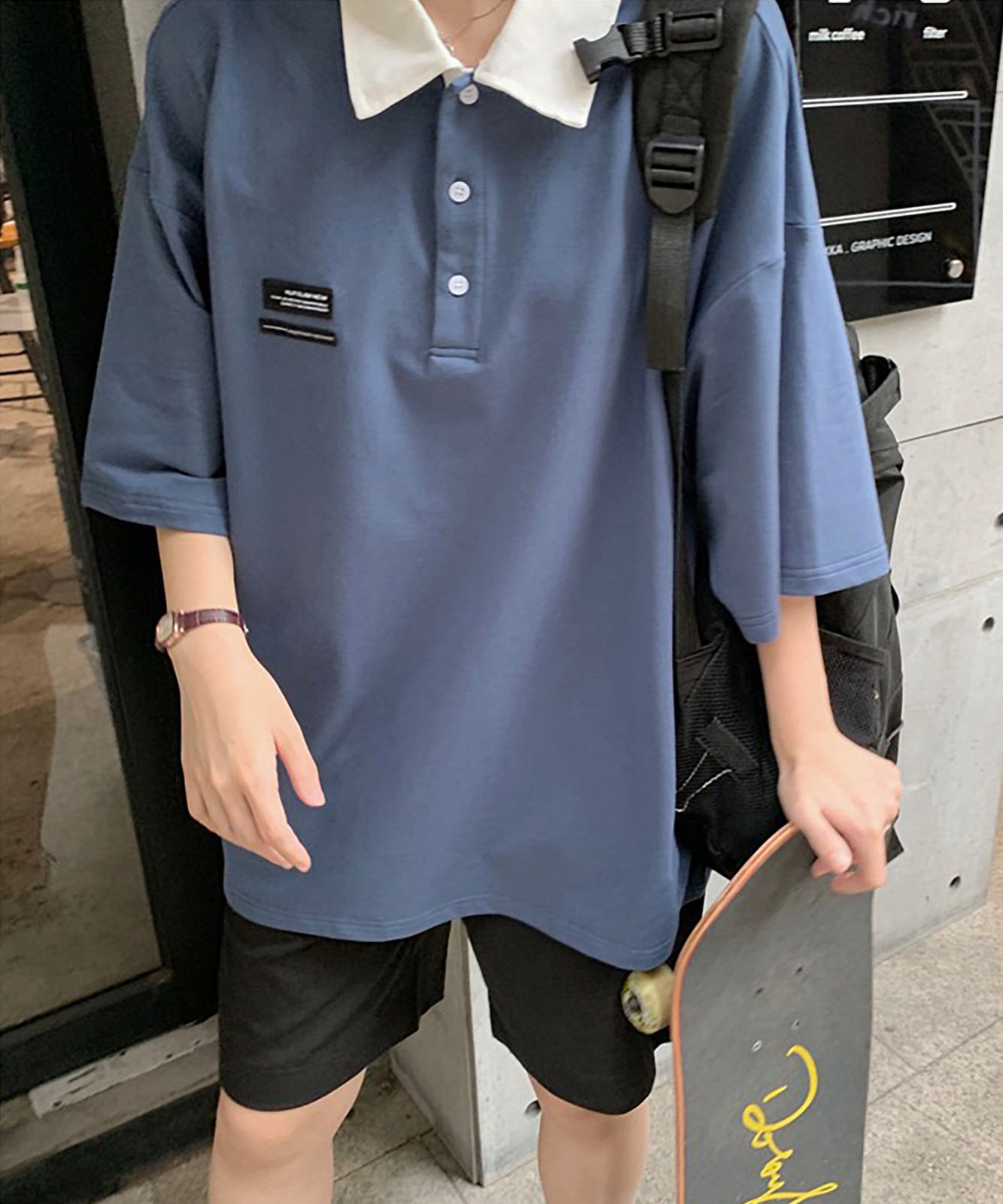 DEVICE select ミニロゴ　ポロシャツ ポロネック Tシャツ メンズ レディース ユニセックス