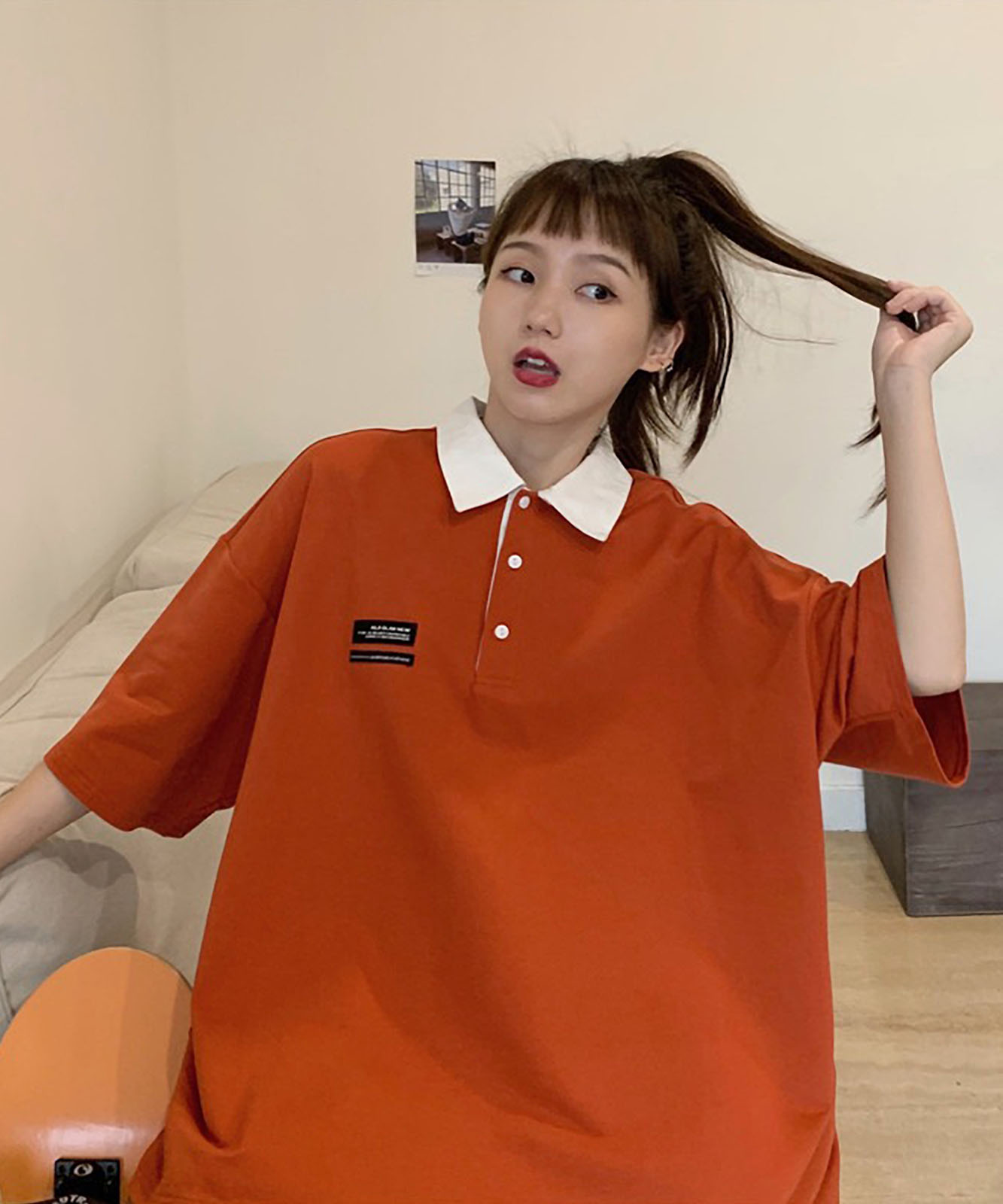 DEVICE select ミニロゴ　ポロシャツ ポロネック Tシャツ メンズ レディース ユニセックス