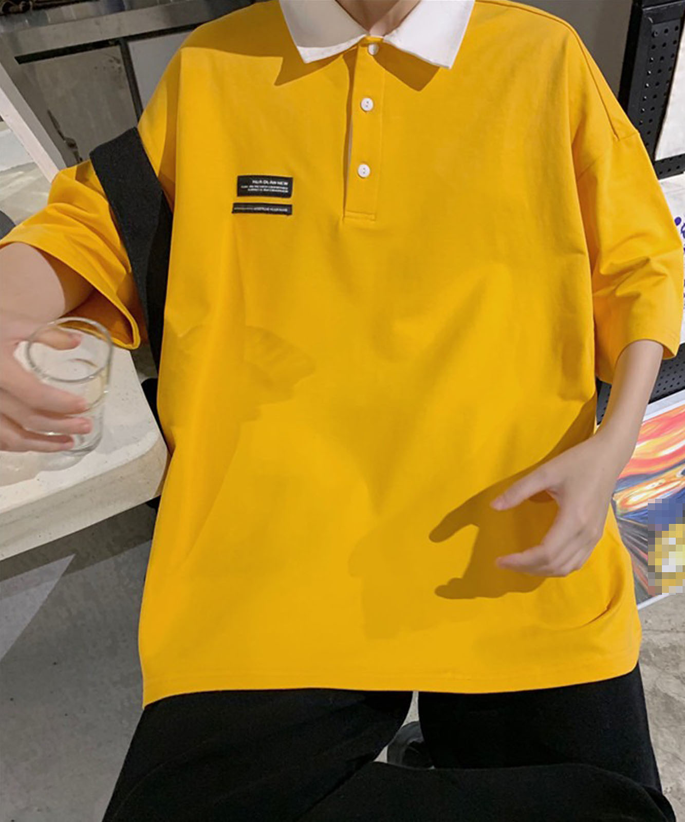 DEVICE select ミニロゴ　ポロシャツ ポロネック Tシャツ メンズ レディース ユニセックス