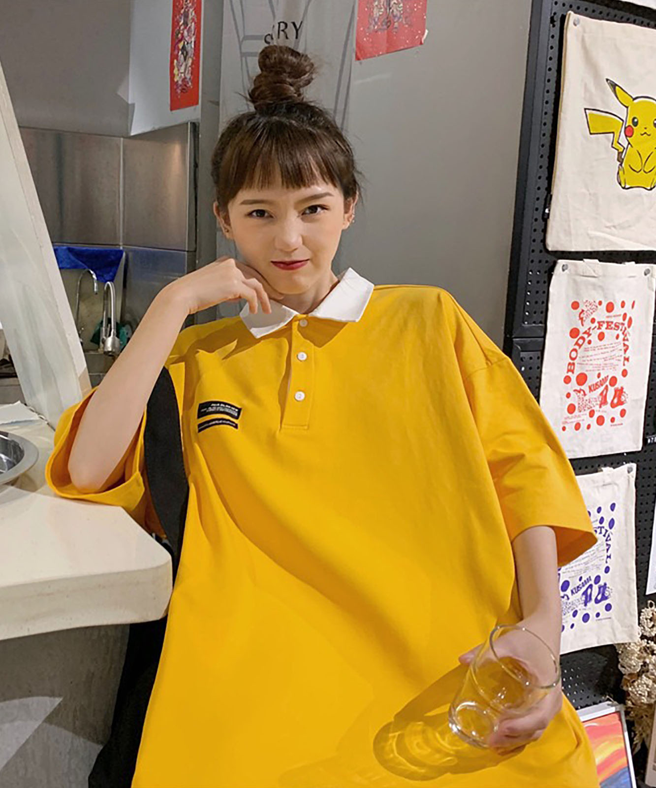 DEVICE select ミニロゴ　ポロシャツ ポロネック Tシャツ メンズ レディース ユニセックス