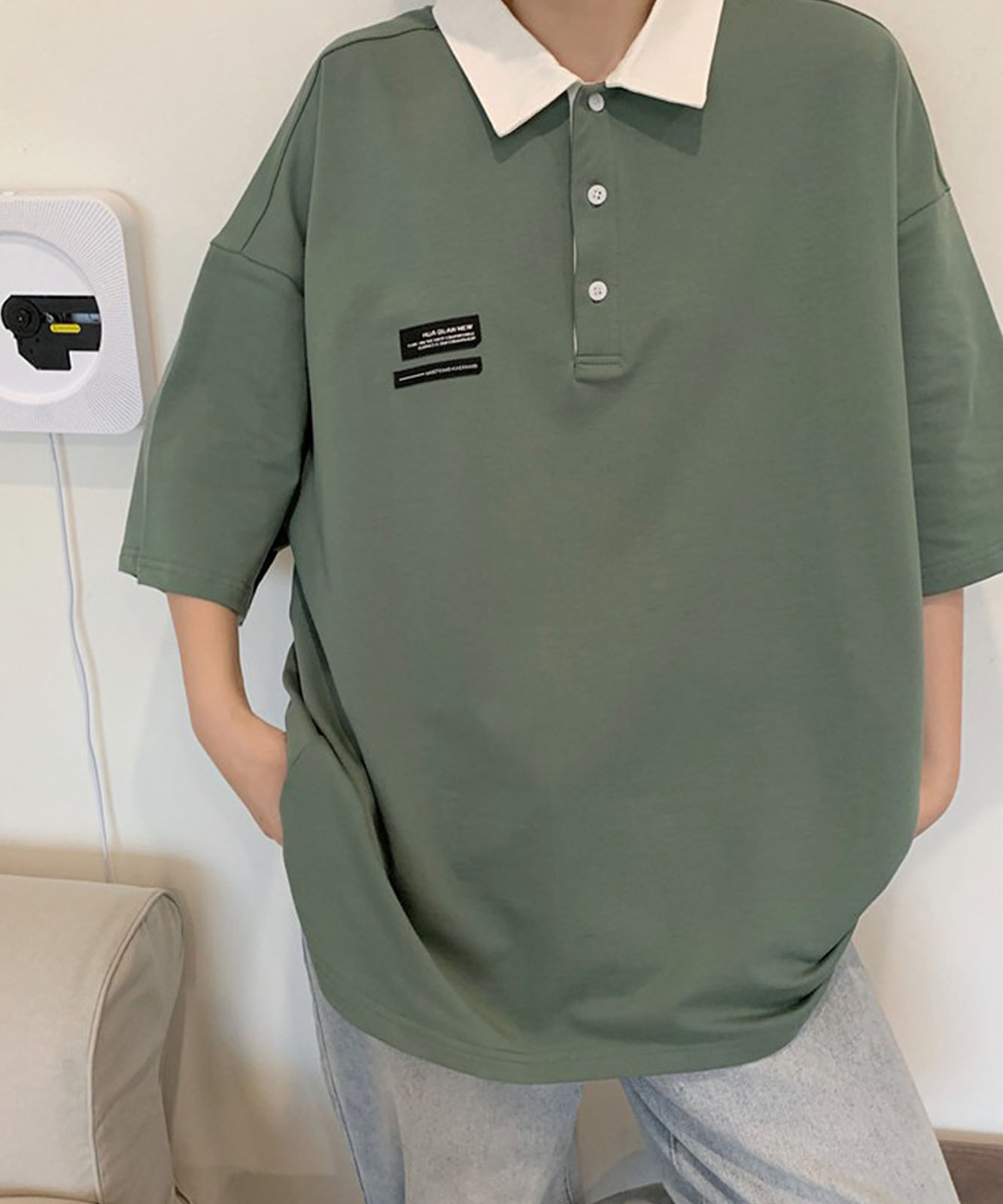 DEVICE select ミニロゴ　ポロシャツ ポロネック Tシャツ メンズ レディース ユニセックス