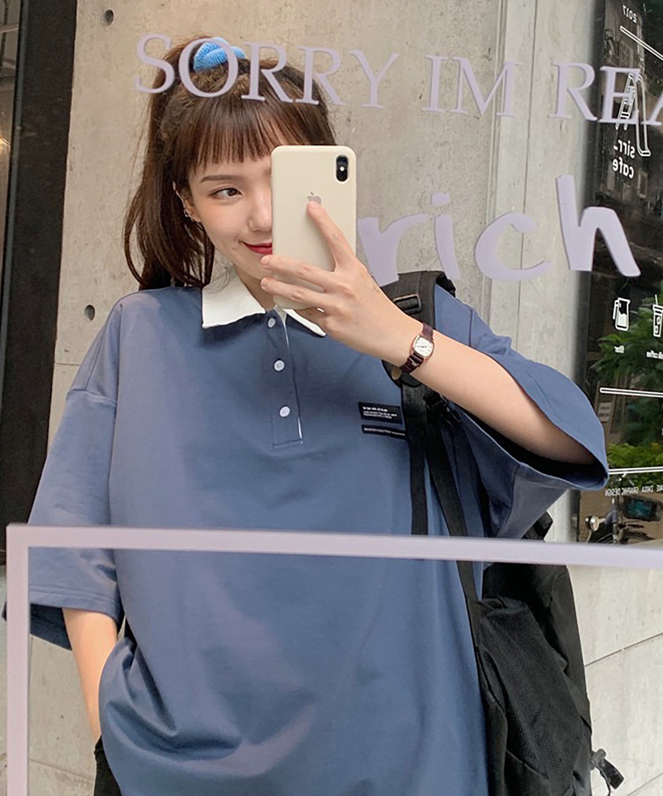DEVICE select ミニロゴ　ポロシャツ ポロネック Tシャツ メンズ レディース ユニセックス
